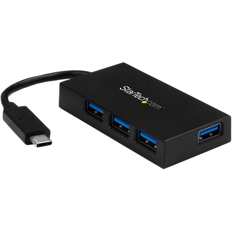 StarTech 4 Port USB C Hub, USB-C to 4x USB-A (USB 3.0/3.2 Gen 1 SuperSpeed
