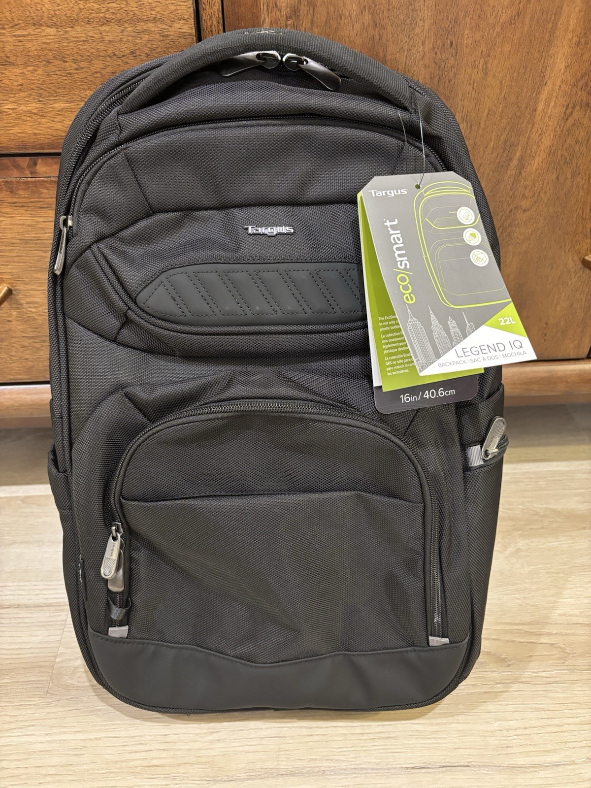 Targus Legend IQ Tech Backpack Black, 15.6" Laptop Case, 22L