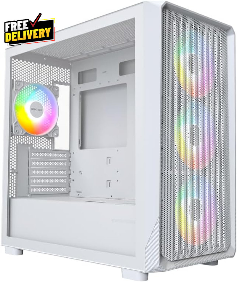 X5M- Micro ATX Gaming PC Case High Airflow 4X120Mm ARGB Fans Pre-Installed......
