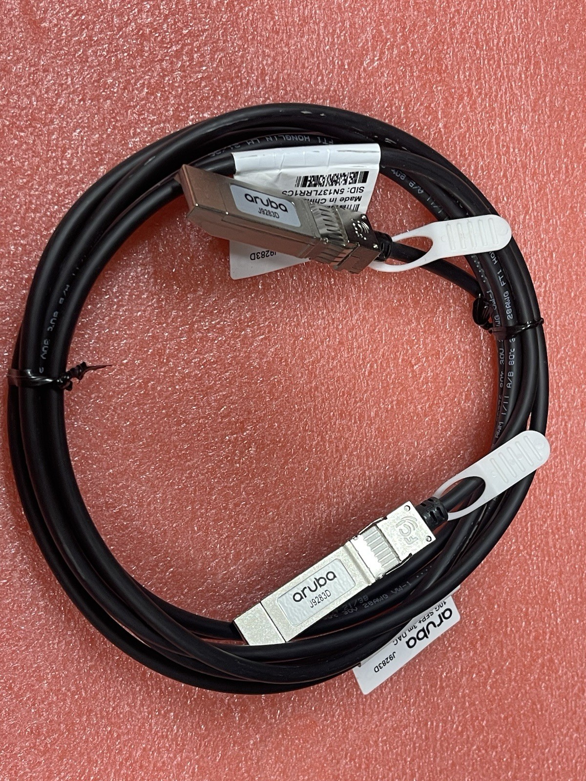 HPE Aruba 10G SFP+ to SFP+ 3m DAC Cable J9283D Used