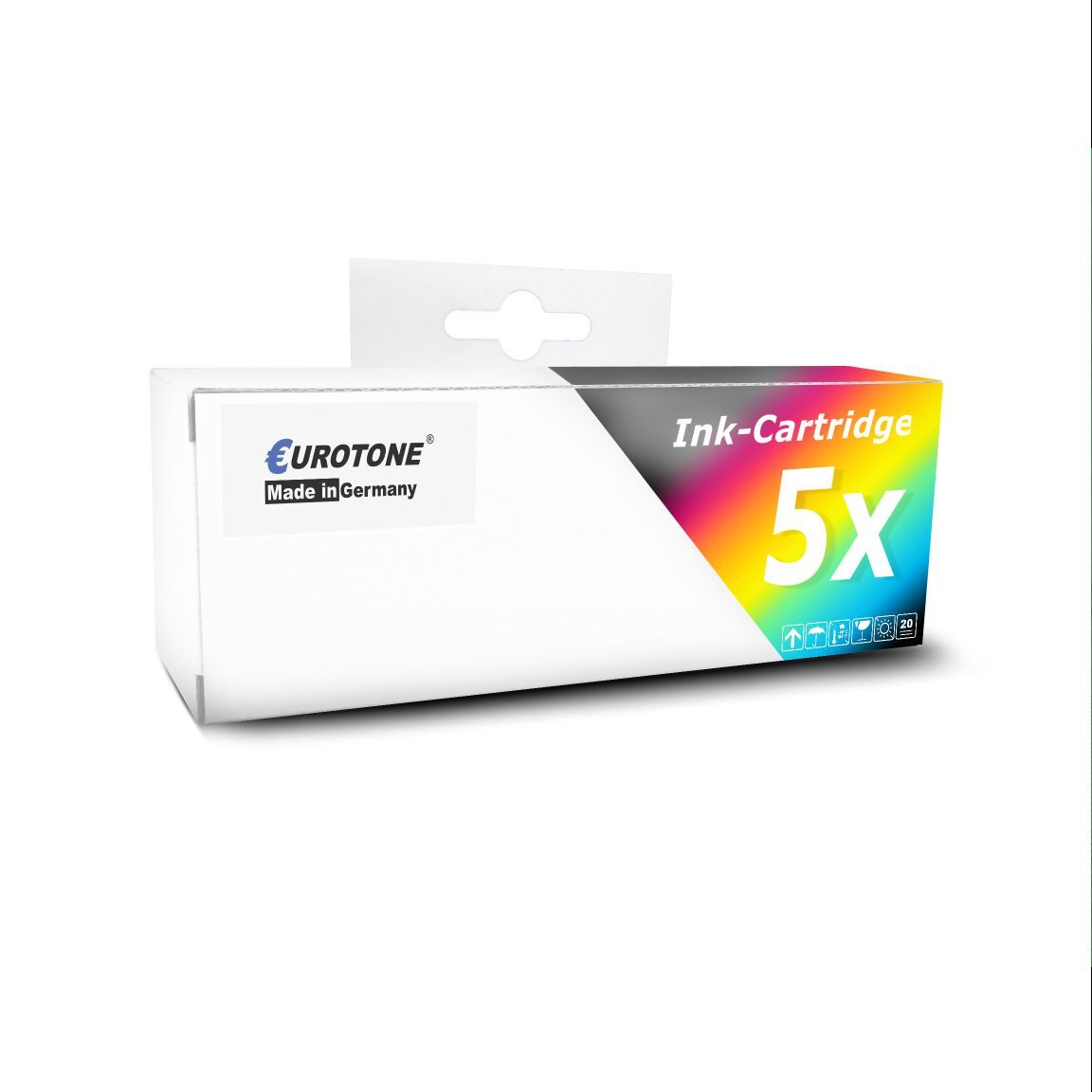 5x Eurotone cartridge for HP OfficeJet 7110-wide format 6600-e-all-in-one