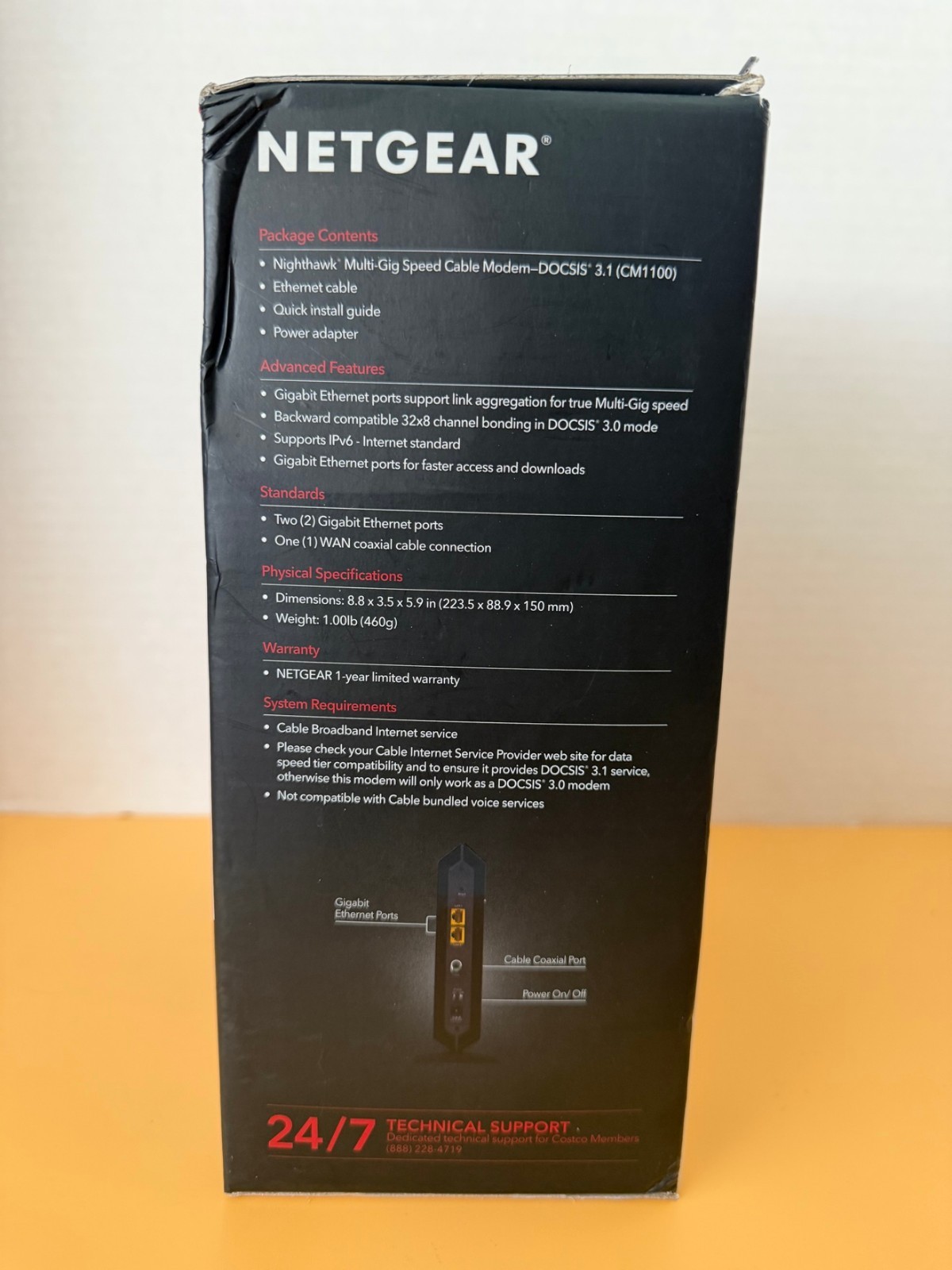 Netgear Nighthawk CM1000 DOCSIS 3.1 Cable Modem in Non-Matching CM1100 Box