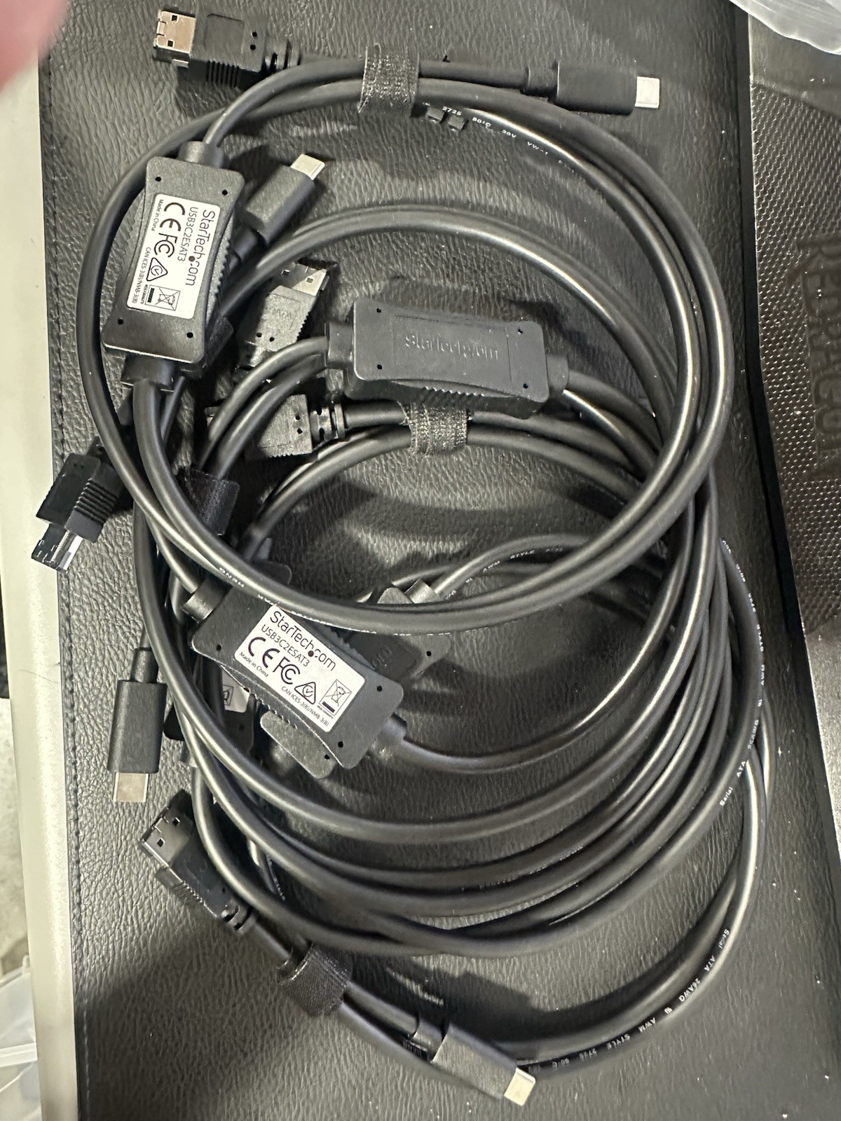 Lot of 5 StarTech USB3C2ESAT3 USB-C to eSATA Adapter Cables 3FT 5Gbps