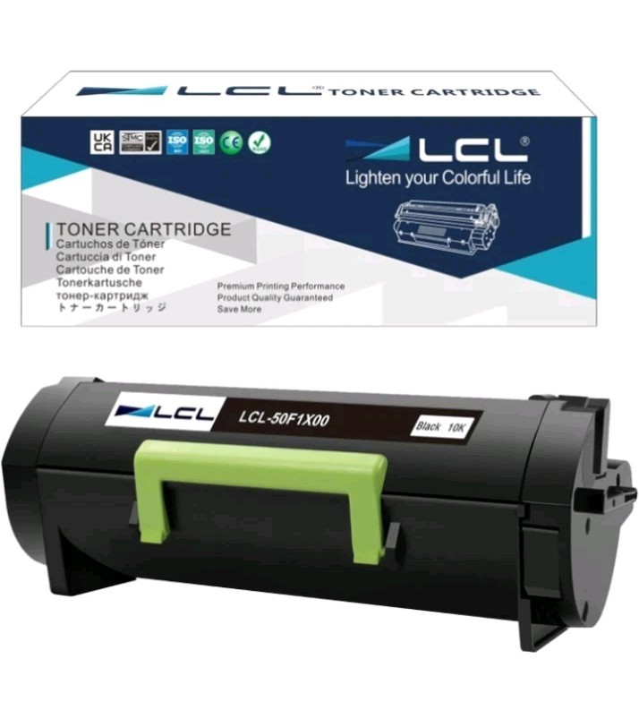 LCL Toner Replaces Lexmark 50F1X00 (501X) Black Extra High Yield Cartridge