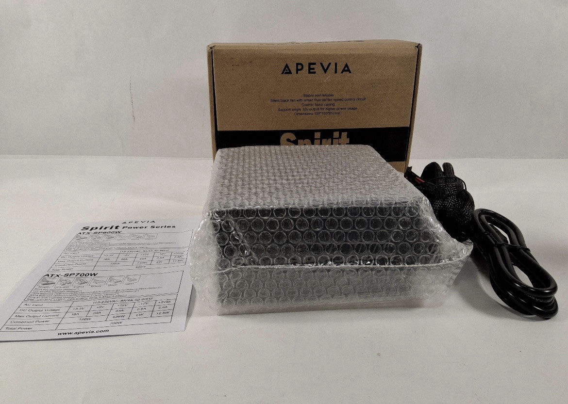 Apevia Spirit ATX-SP700W PowerSupply - 700W, New Open Box