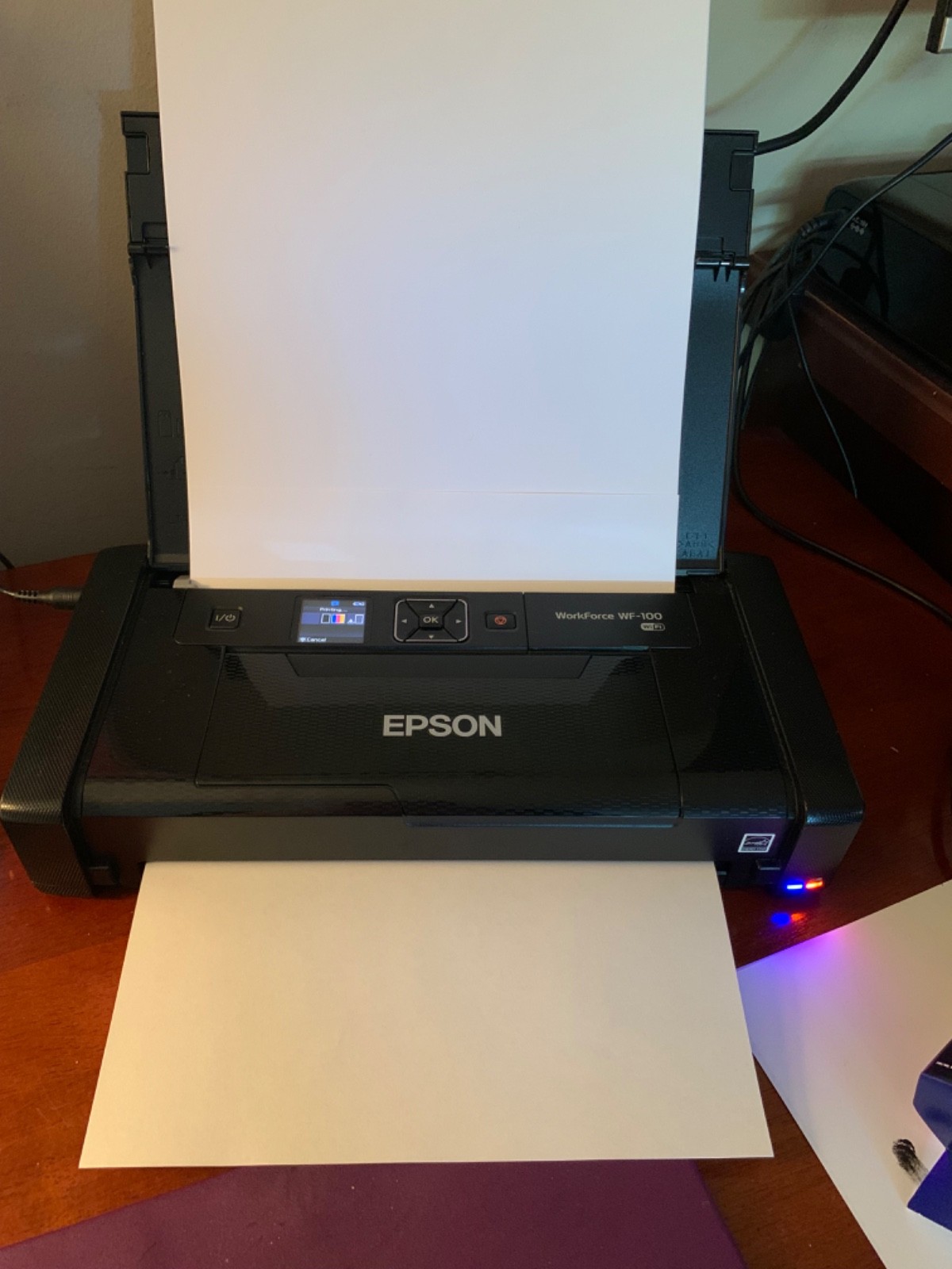 Epson WorkForce WF-100 Wireless Wi-Fi Mobile Inkjet Printer, Genuine Repair Need