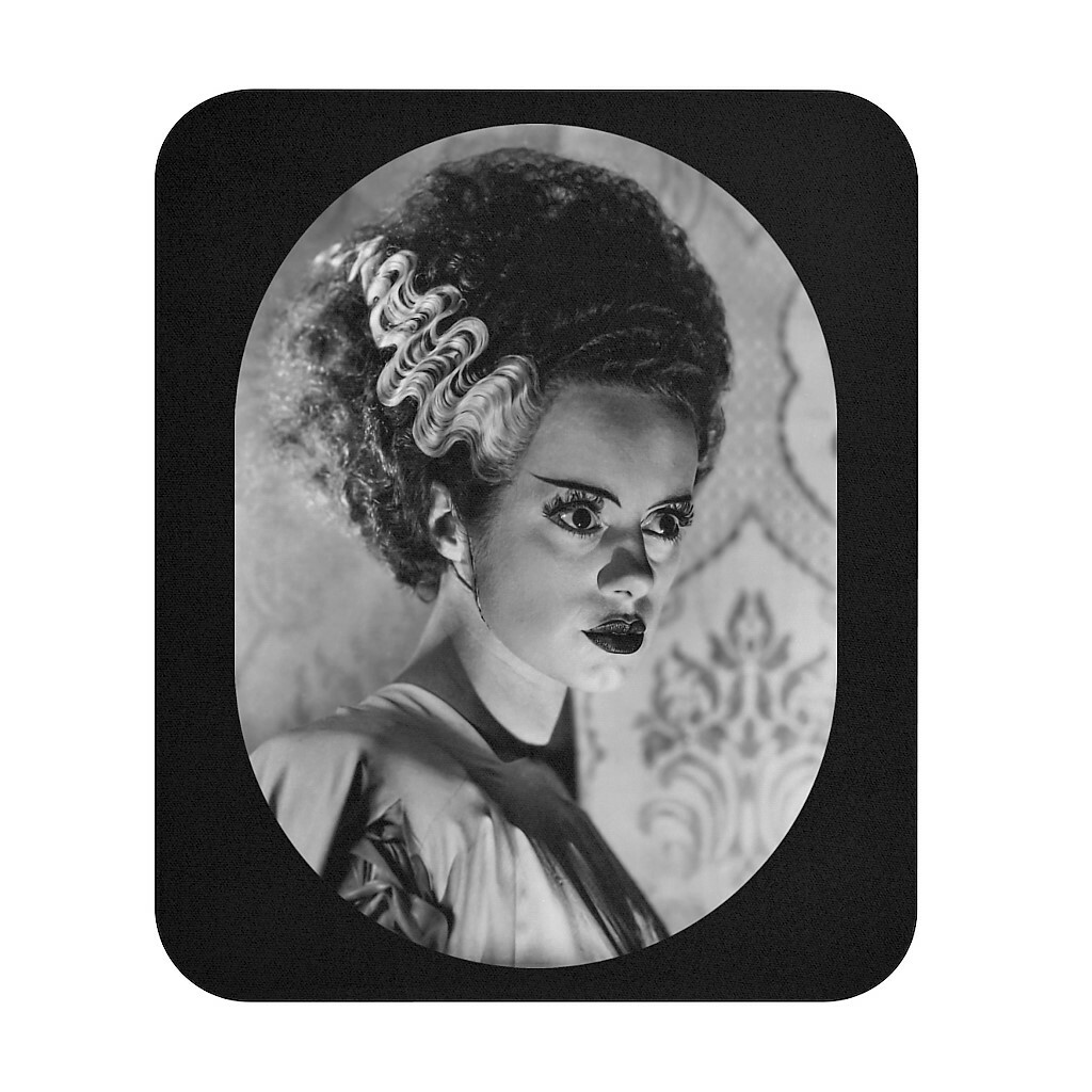 The Bride of Frankenstein Elsa Lanchester vintage horror movie MOUSE PAD