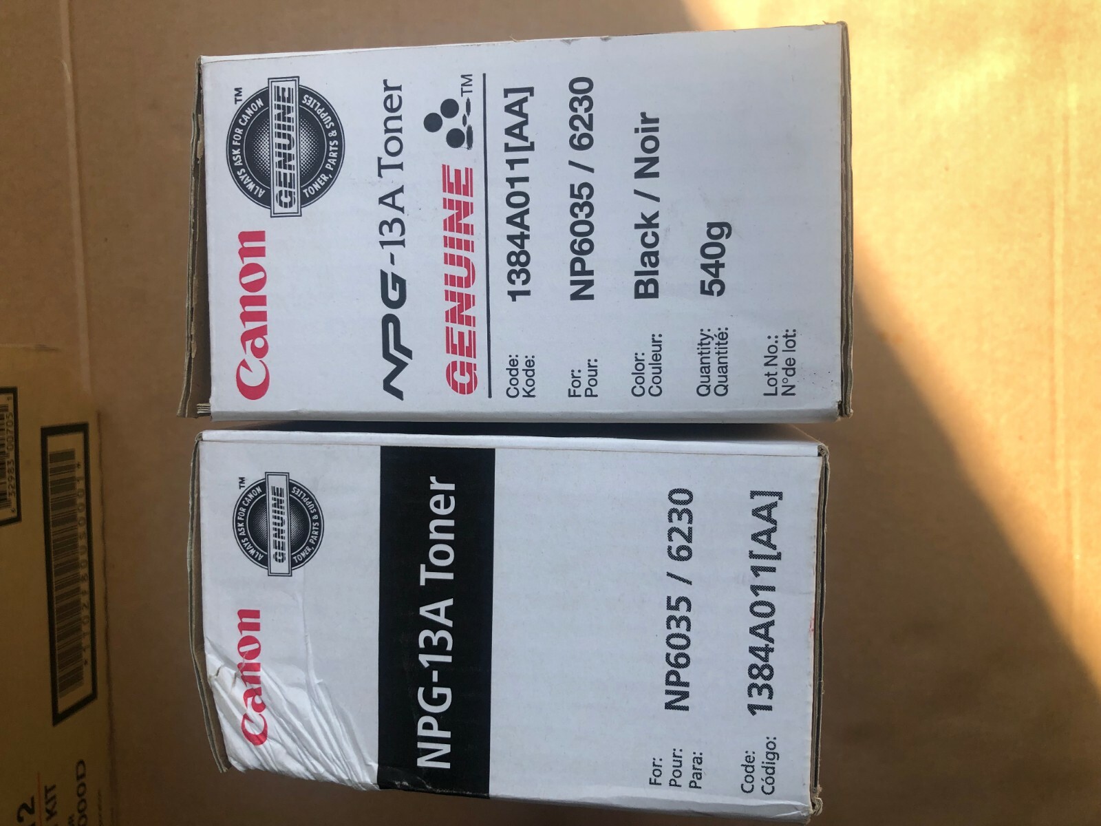 Canon OEM NPG-13A Black Toner Cartridge 9.5K NP6035 NP6230 1384A011AA NPG-13 NEW