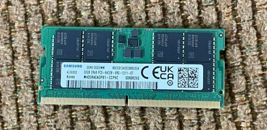 M435R4GA3PB1-CCPRC Samsung 32GB PC5-51200 DDR5-6400MHz CSODIMM Memory