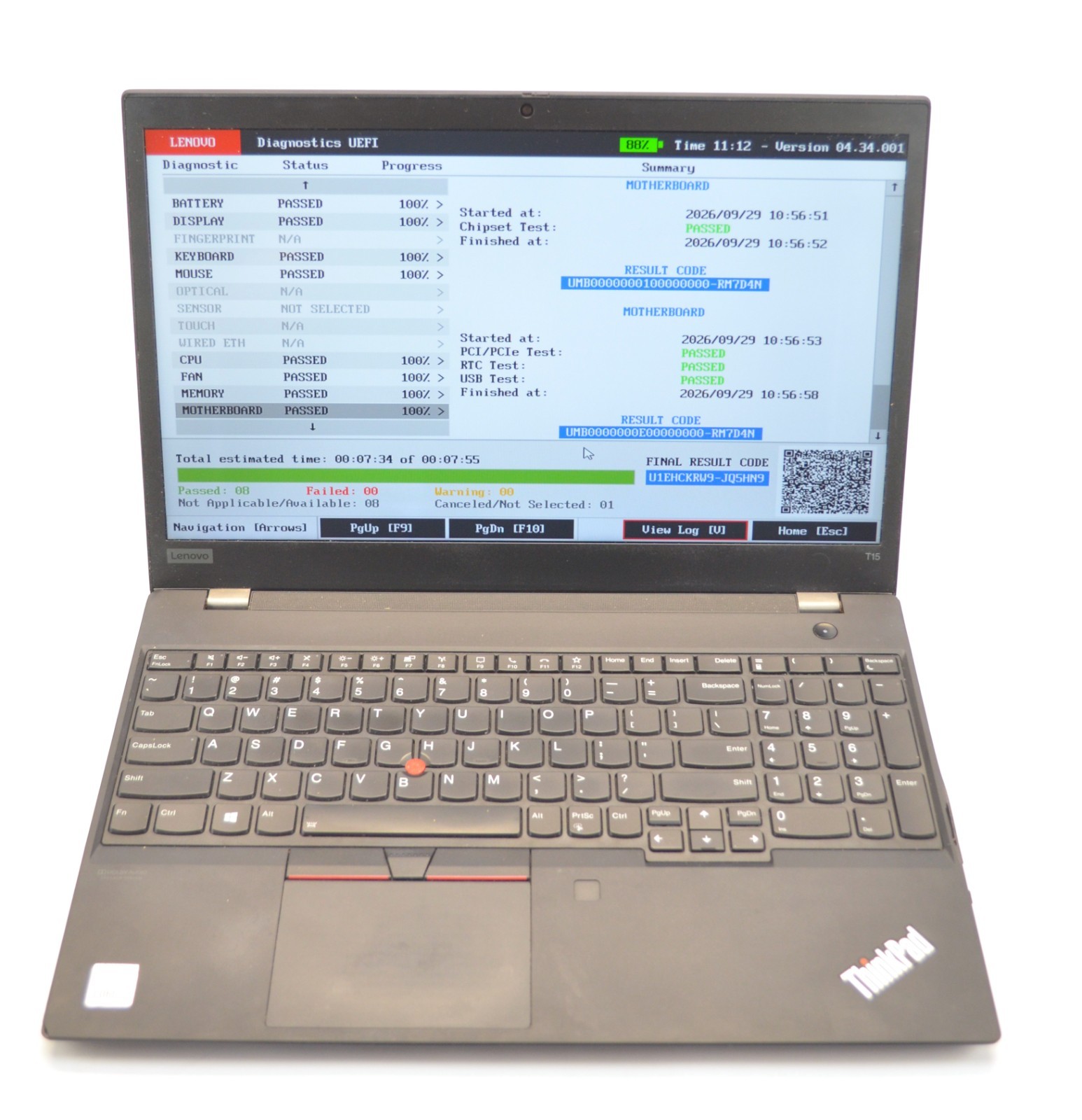 Lenovo Thinkpad T15 gen 1 15"  i5 10210U 16 GB Ram No SSD No Charger