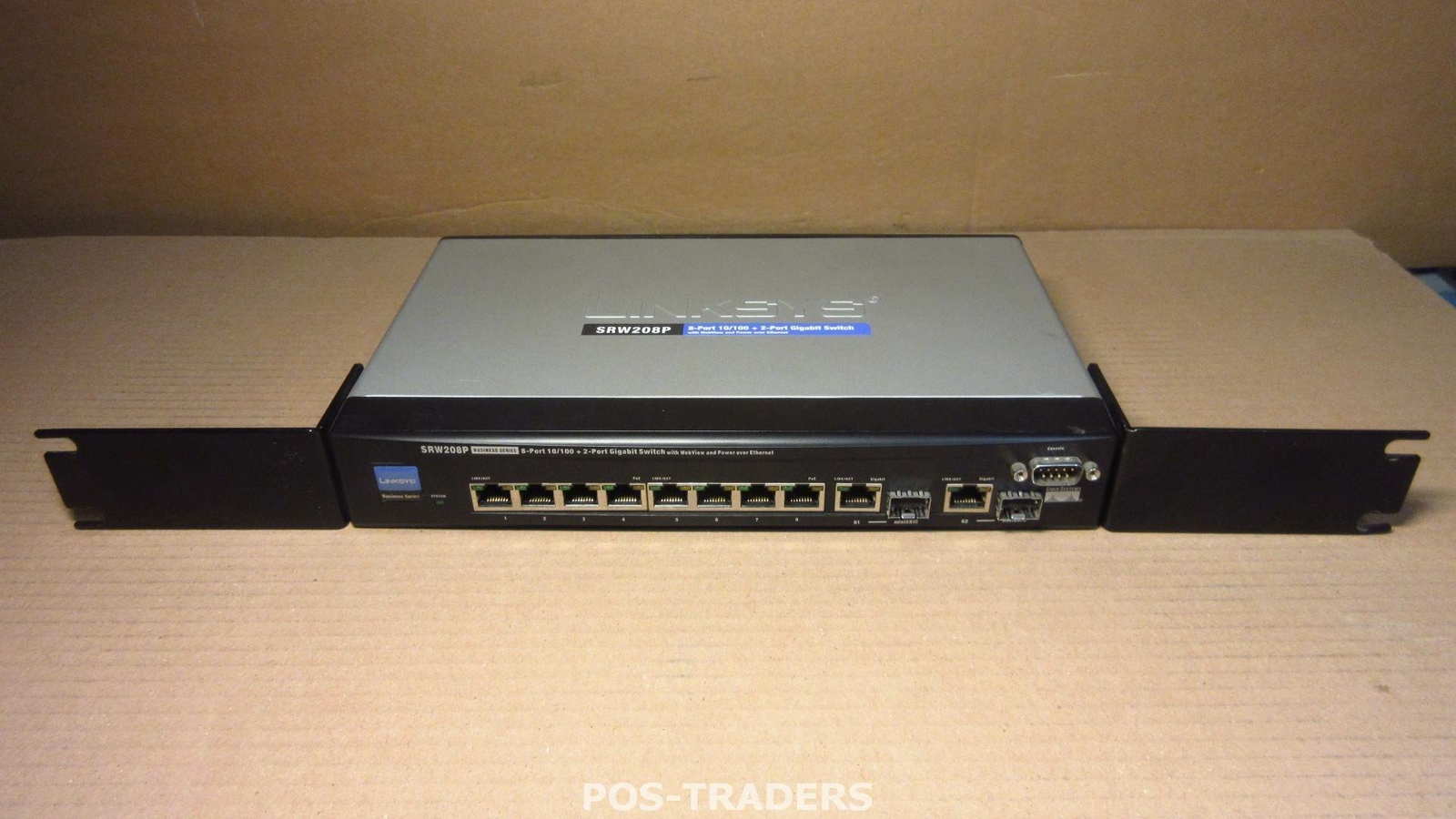 Linksys SRW208P Business Series 8-Port 10/100+ 2-p Gigabit Switch - EXCL PSU