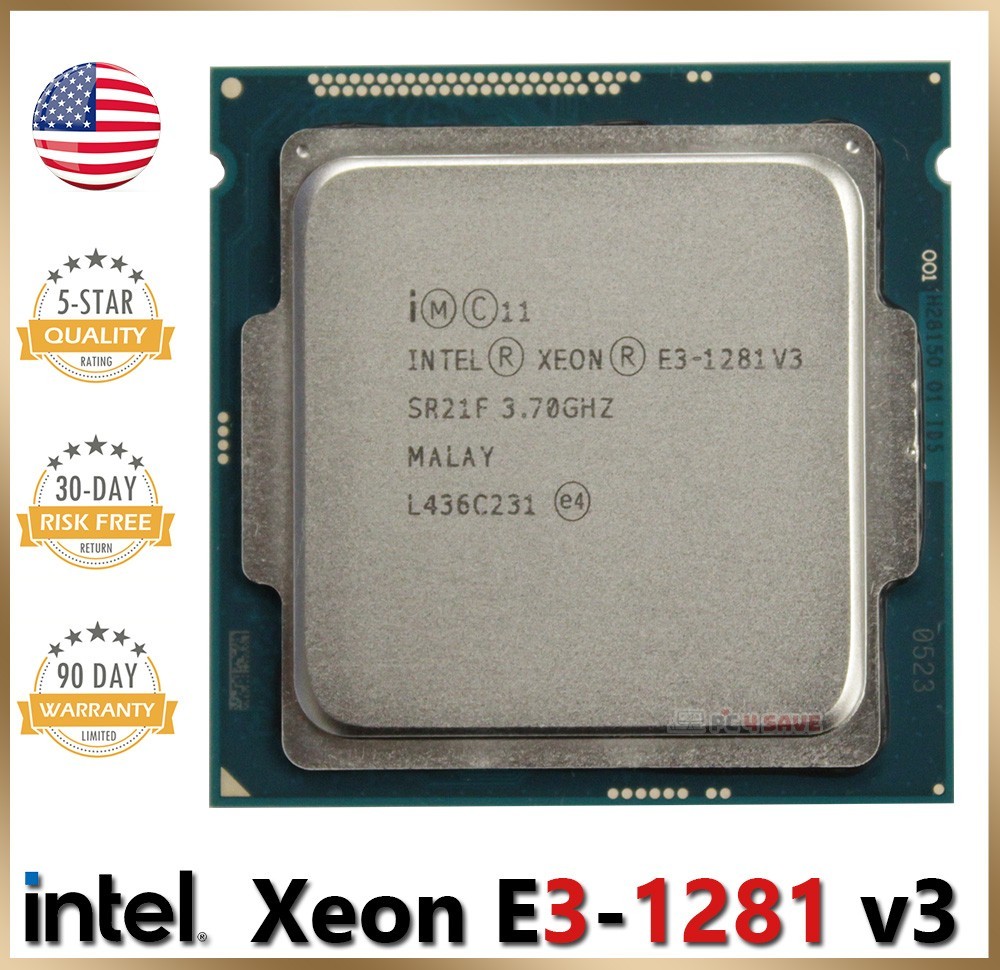Intel Xeon E3-1281 V3 CPU SR21F SR1R2 3.70GHz 4-Core 8MB LGA 1150 Workstation