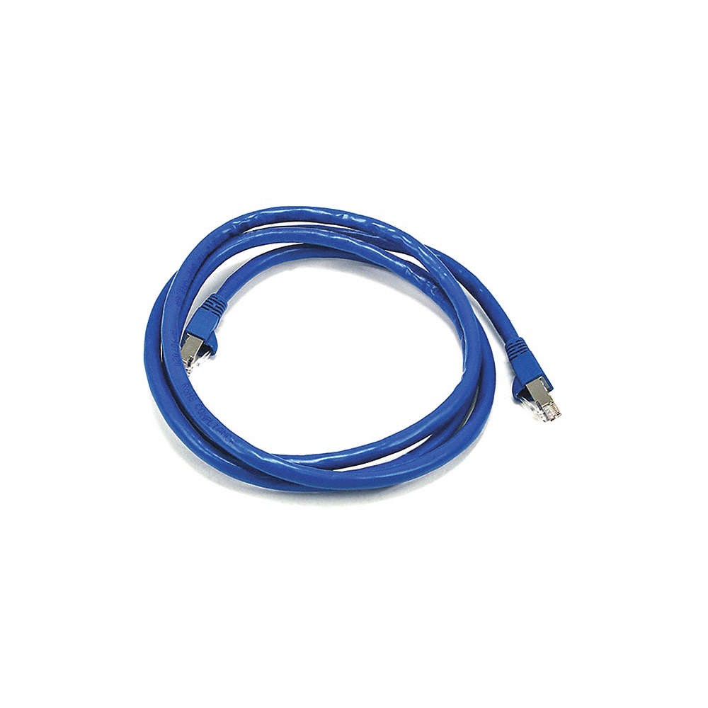 MONOPRICE 5900 Patch Cord,Cat 6A,Booted,Blue,5.0 ft. 20PX29