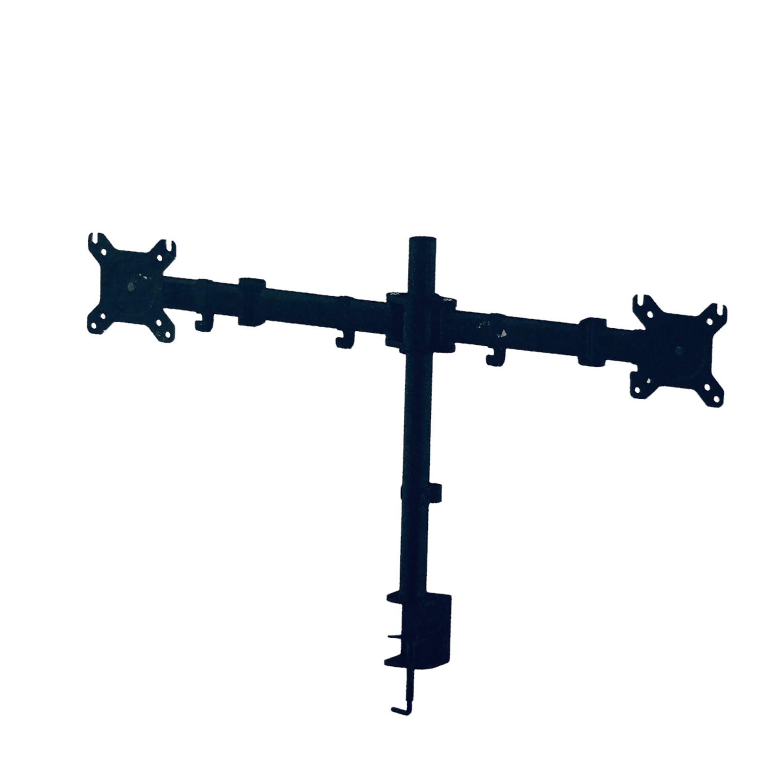 Monoprice Essential Dual Monitor Articulate Arm Desk Mount 180° Swiv/360 Rotate