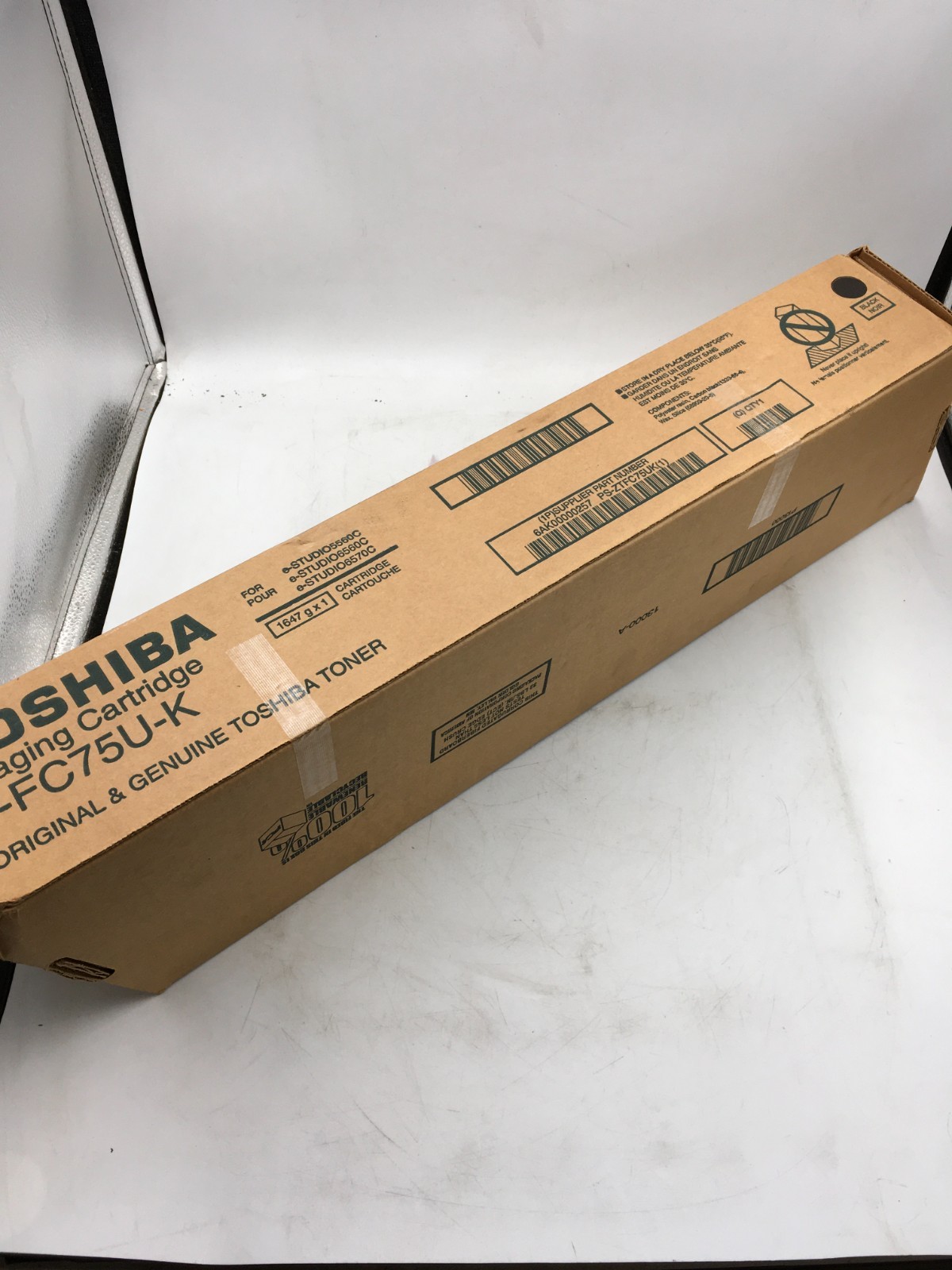 Genuine Toshiba TFC75UK / T-FC75U-K Black Toner for e-Studio 5560c/6560c/6570 RS
