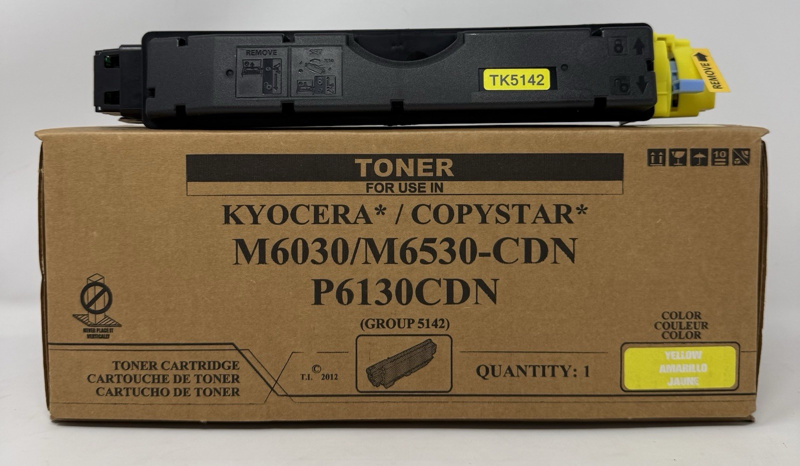 KYOCERA TK-5142 Yellow Toner Cartridge M6030 M6530CDN P6130CDN Open Box