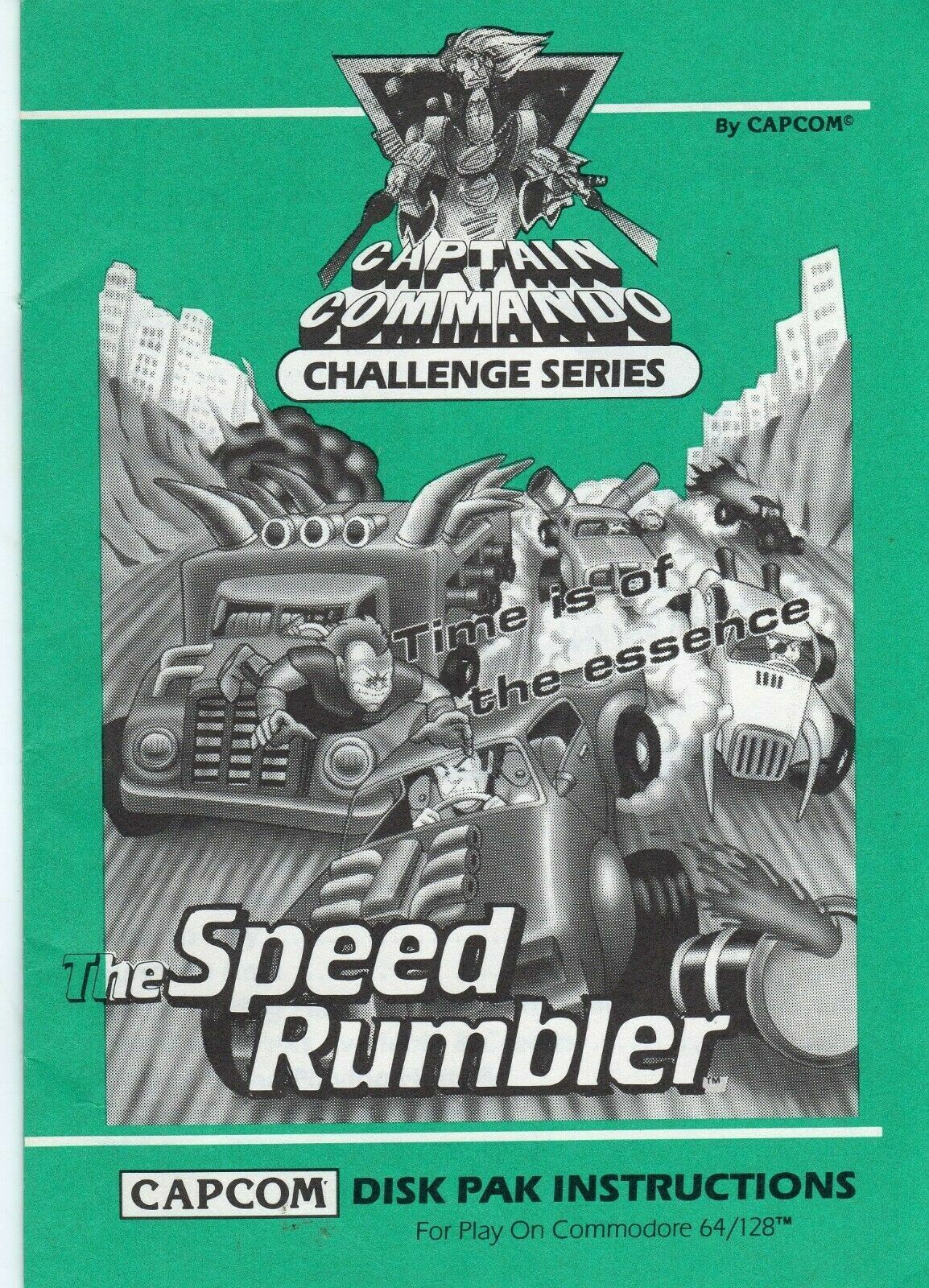 ITHistory SOFTWARE COMMODORE (1980s)  "SPEED RUMBLER" 64/128 CAPCOM W/Manual  OF