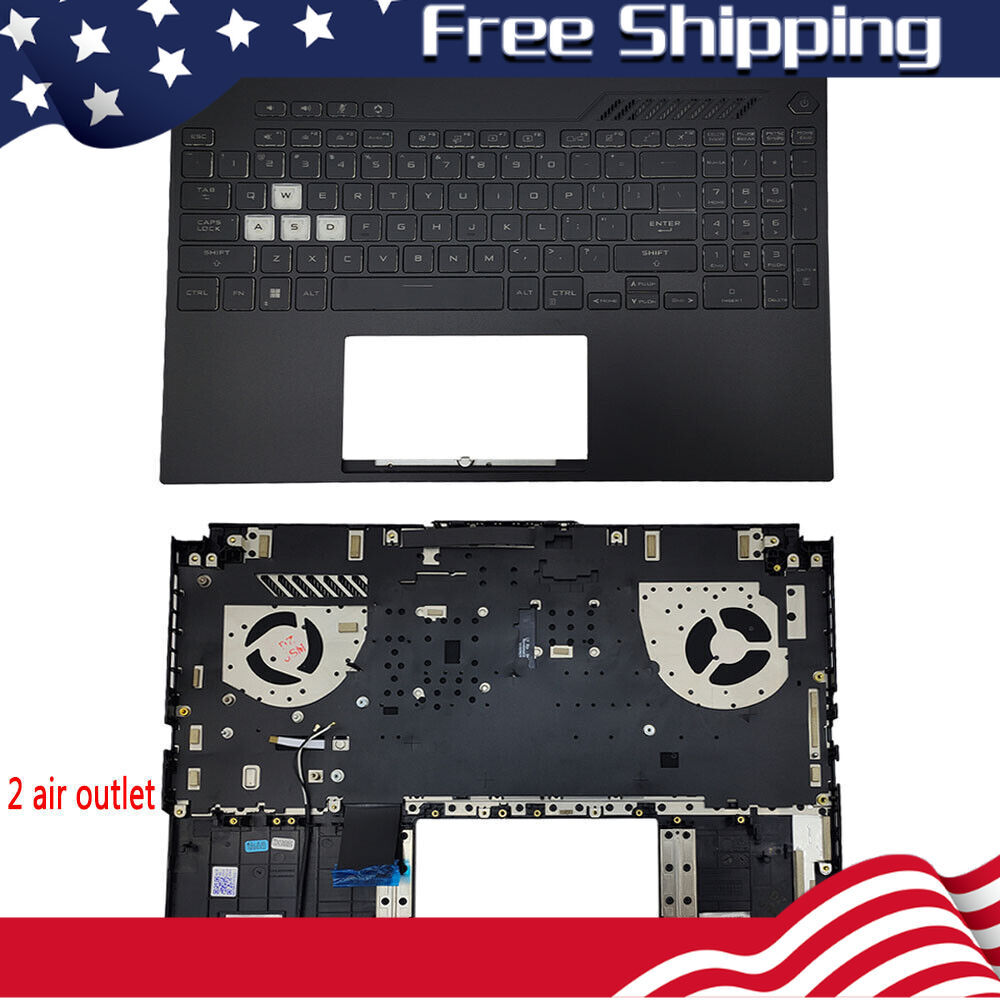 For ASUS TUF Gaming FX507 FA507 FX507Z A15 F15 Palmrest Backlit Keyboard New
