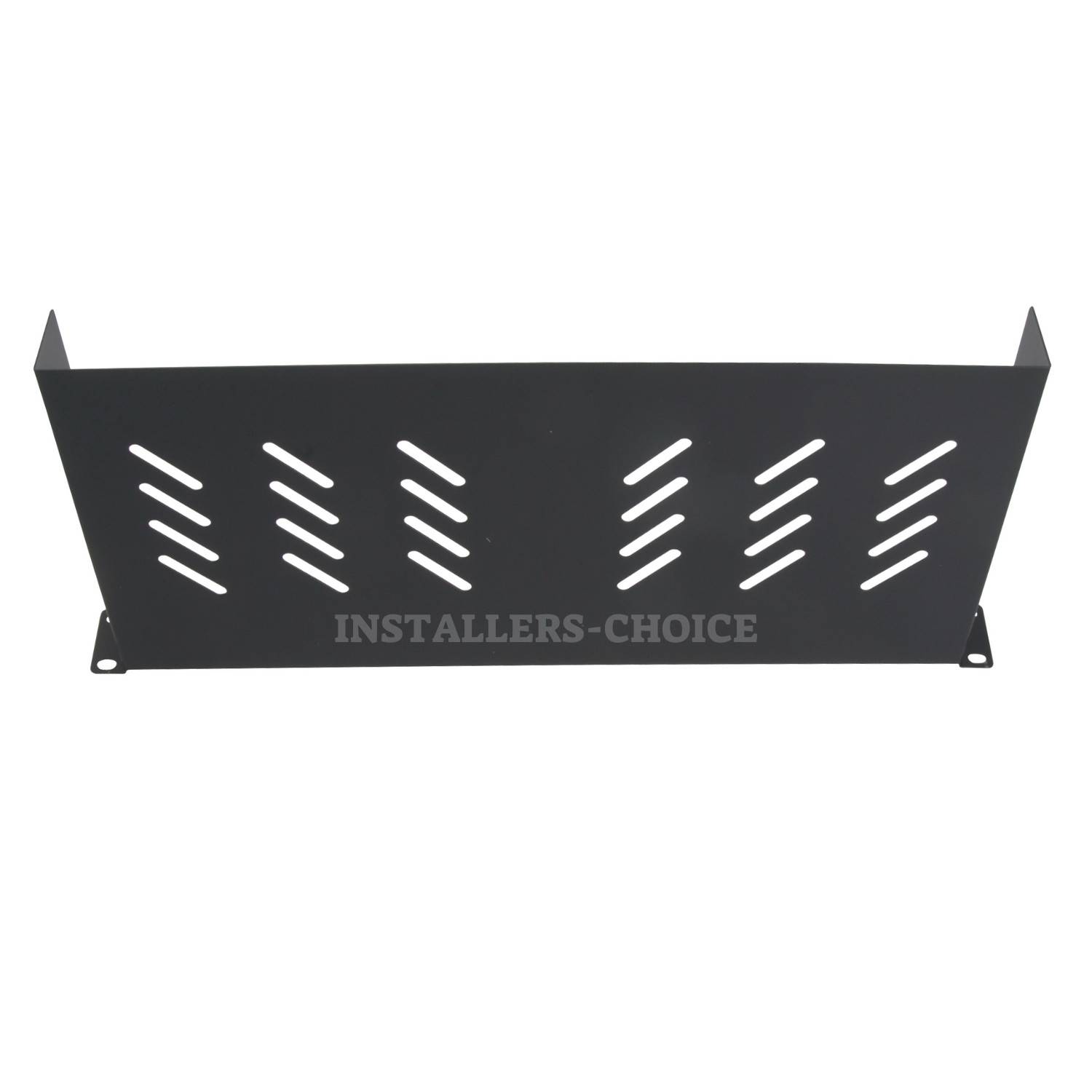 Universal Vented Rack Mount Shelf 1U 19" x 8.27"D No Lip Black 11lb Capacity lot