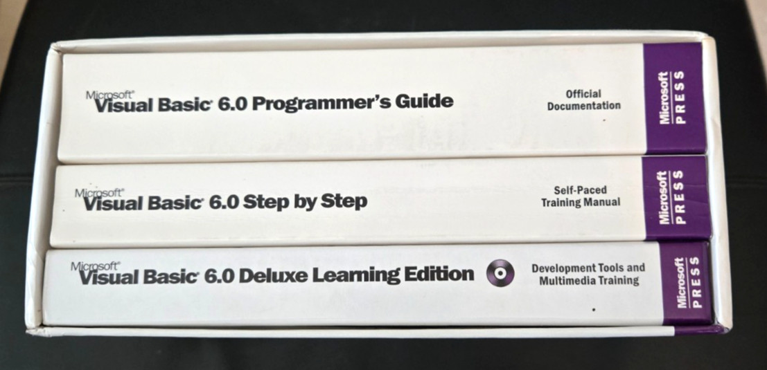 Microsoft Visual Basic 6.0 Learning Edition Reference Box Set - New in Open Box