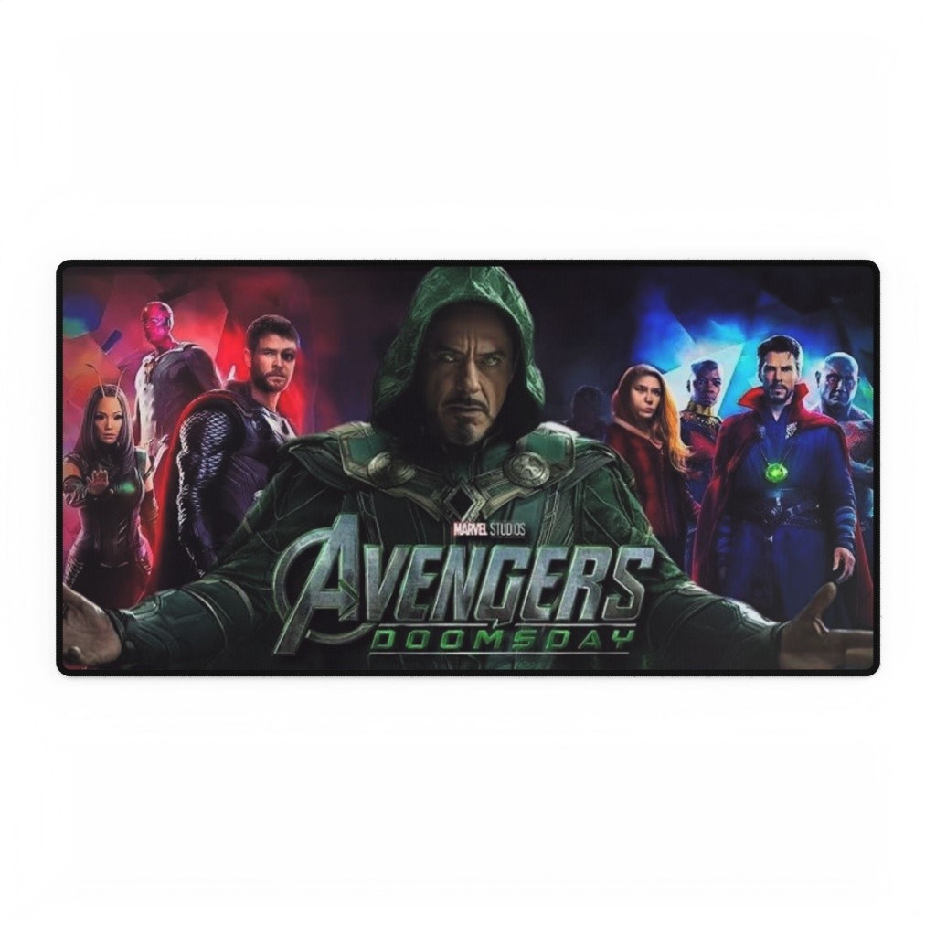 Avengers Doomsday Doctor Doom And Heroes Movie Poster Mouse Pad Desk Mats