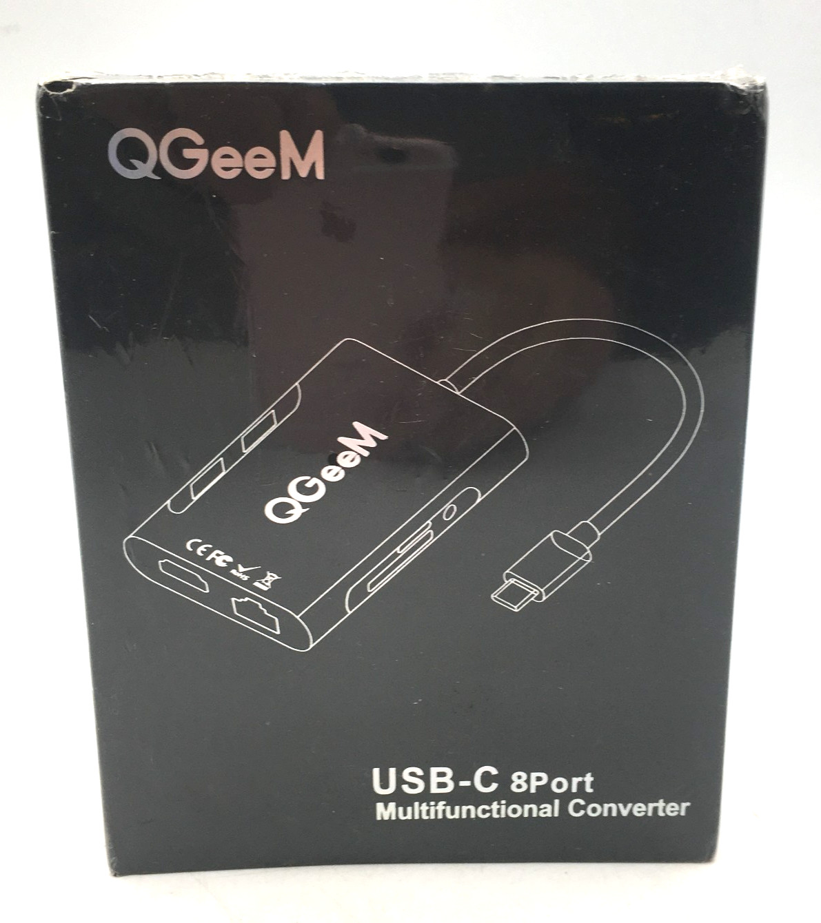 New QGeeM 8 Port USB-C Multifunctional Converter New Sealed In Plastic