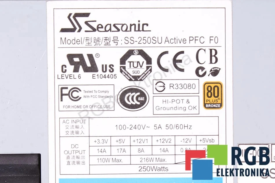 SS-250SU SEASONIC - For Parts