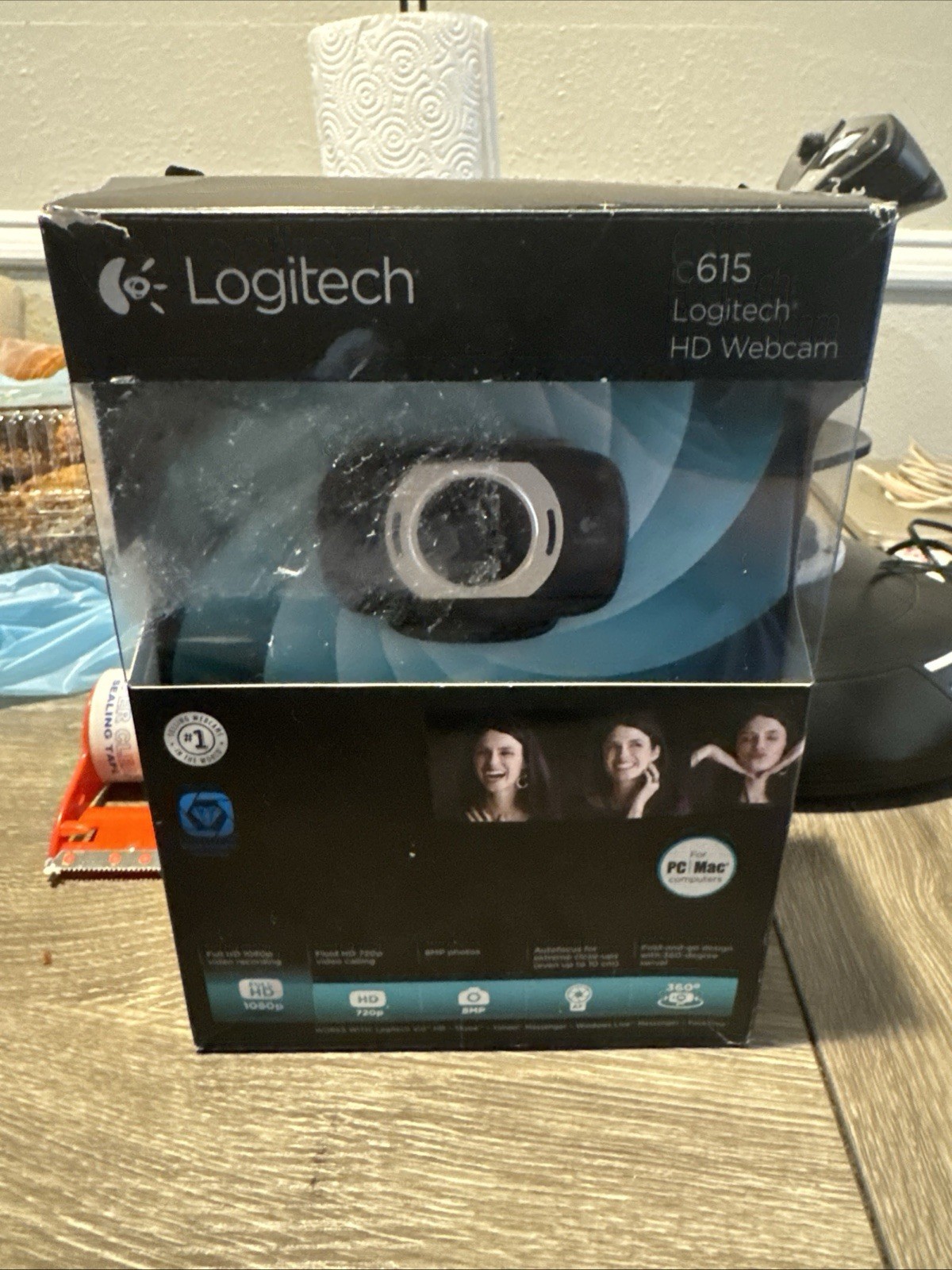 Logitech C615 Web Cam - Black - In Box