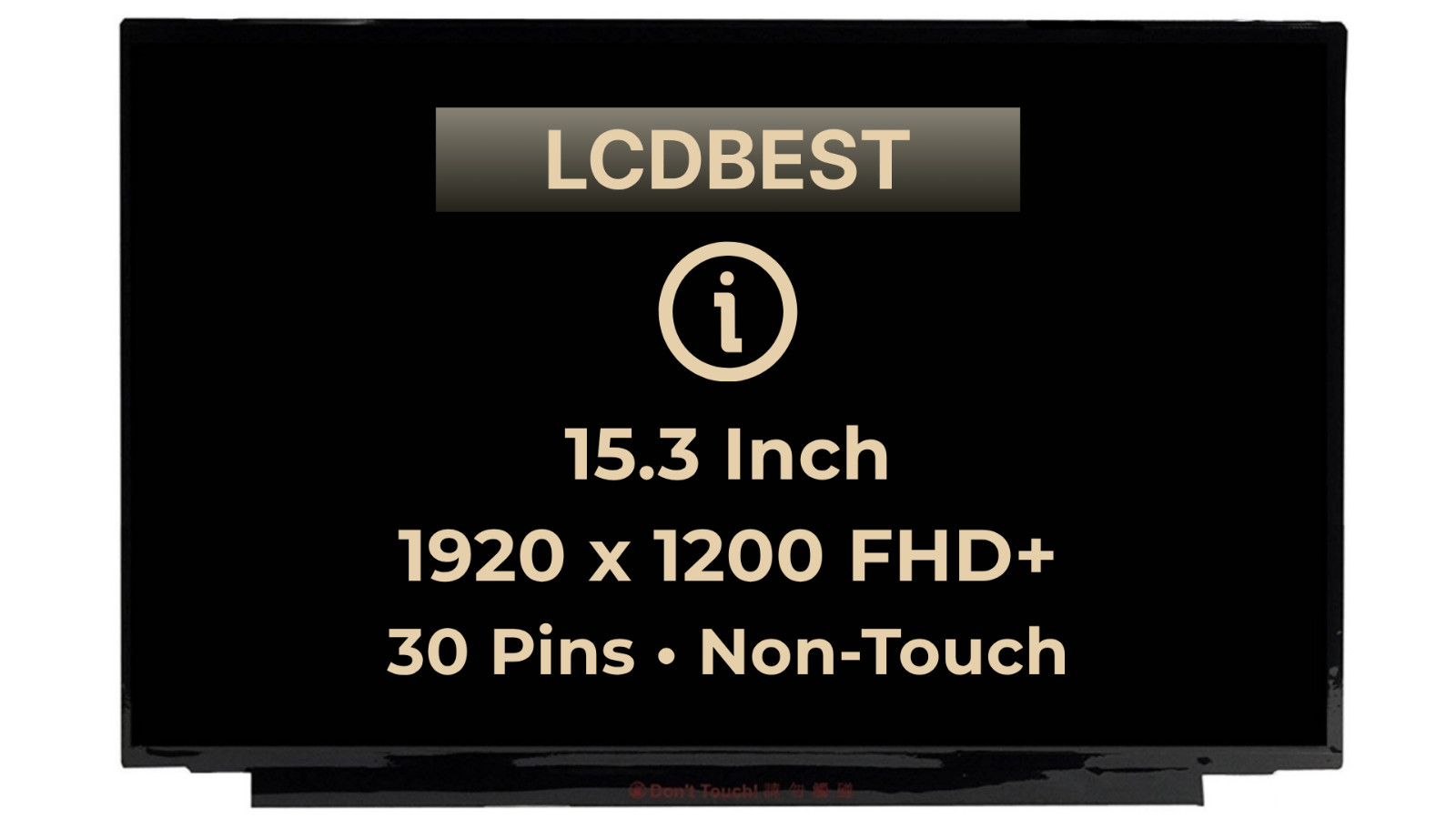 B153UAN03.0 0A 5D11P86187 LCD LED Screen 15.3" FHD+ Non-Touch 30 pin Display New