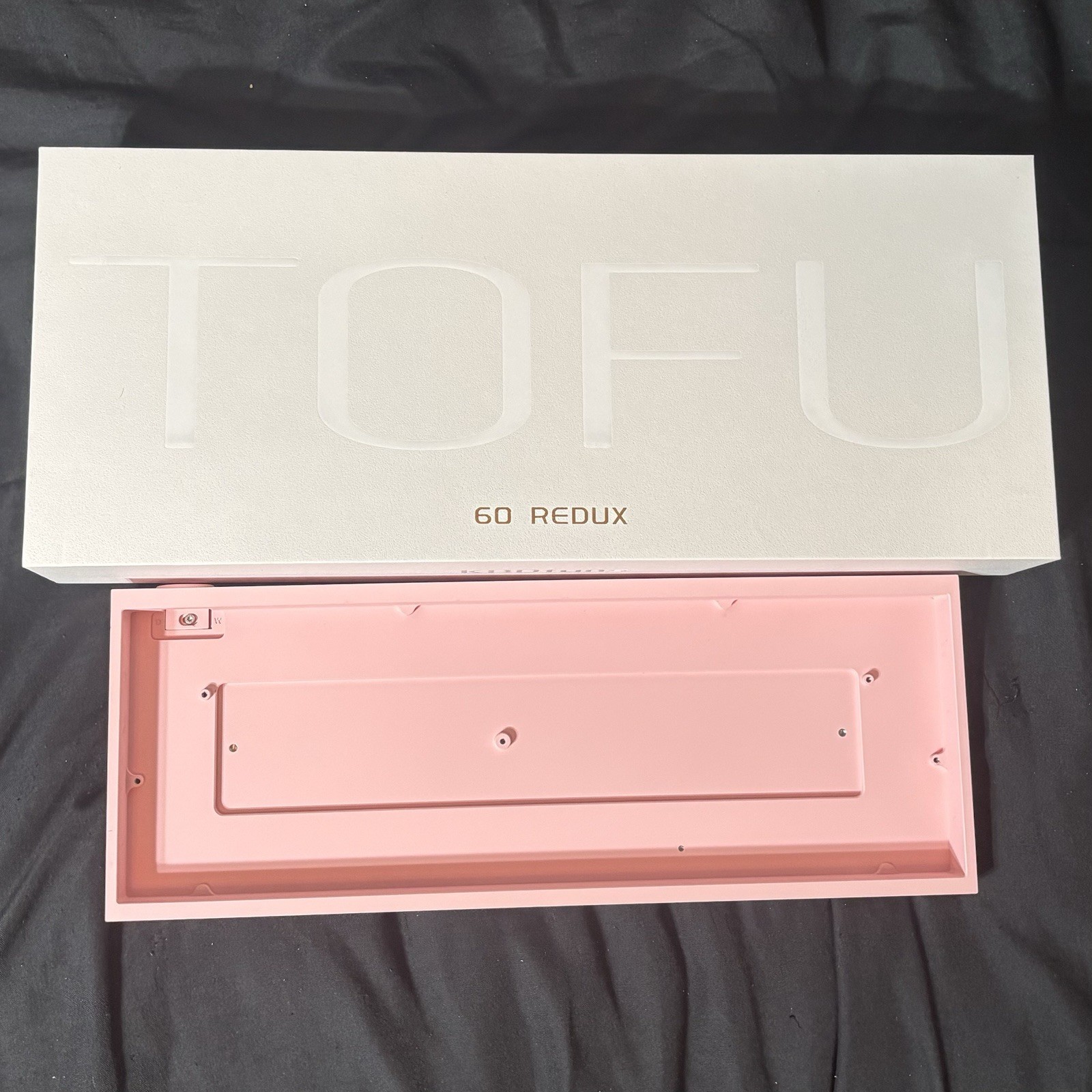 KBDFANS Tofu60 Redux Case E-coating Light Pink (Without Brass weight bar)  | USA
