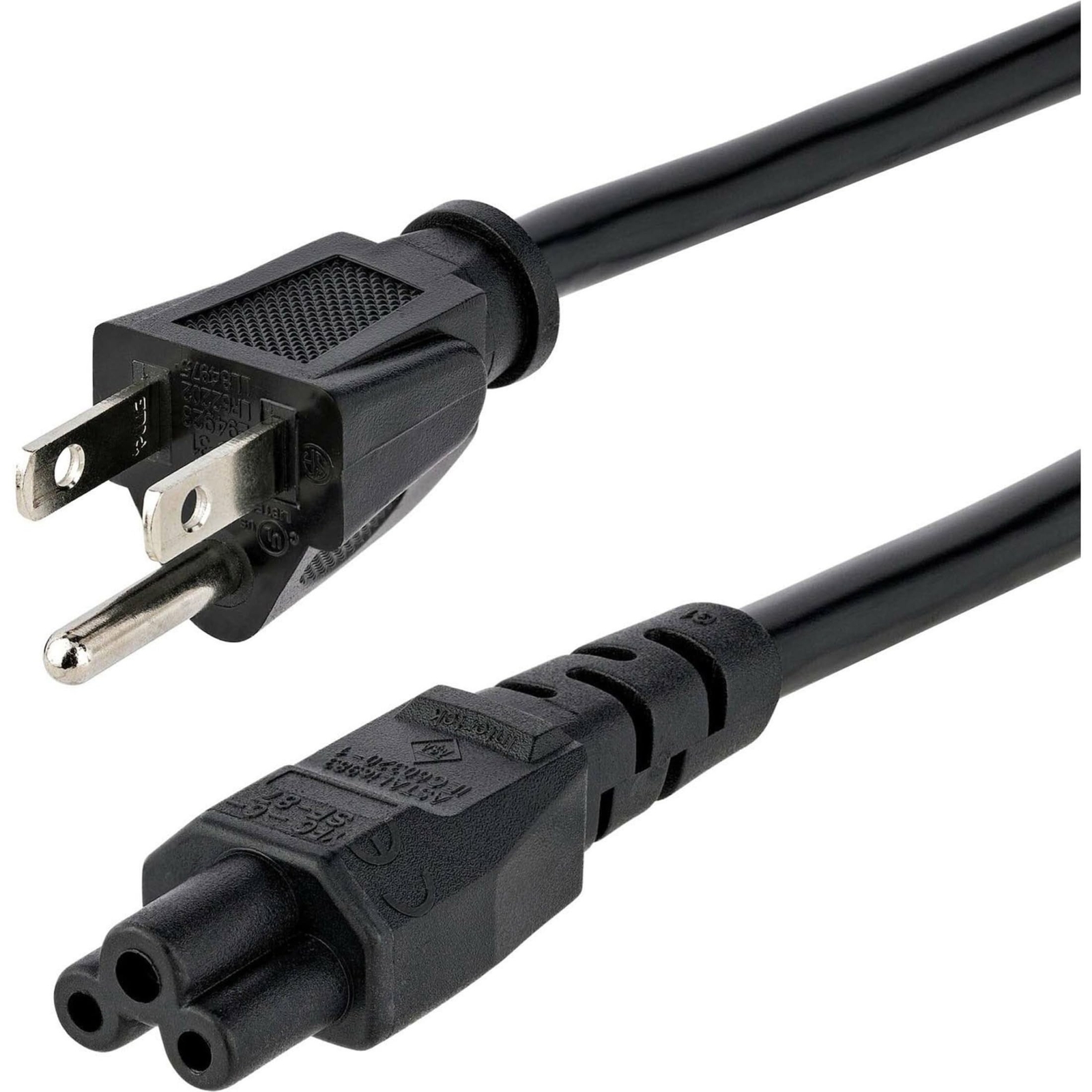 StarTech.com 10ft (3m) Laptop Power Cord, NEMA5-15P to C5 Mickey Mouse, 10A 1...