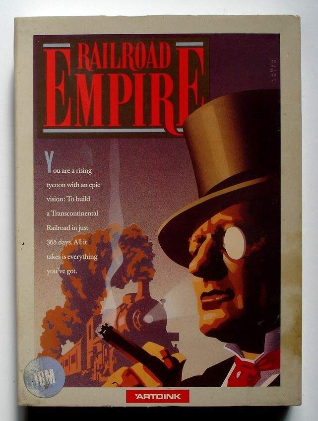 Railroad Empire, Vintage 1989 Boxed PC Game, Artdink