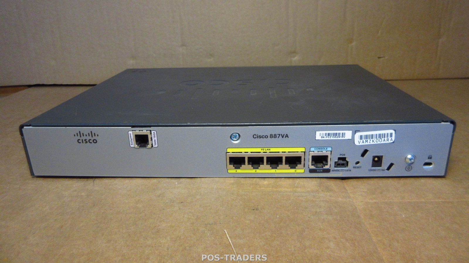 Cisco 887VA 887VA-SEC-K9 V02 Secure router w/ VDSL2/ADSL2+ over POTS - EXCL PSU