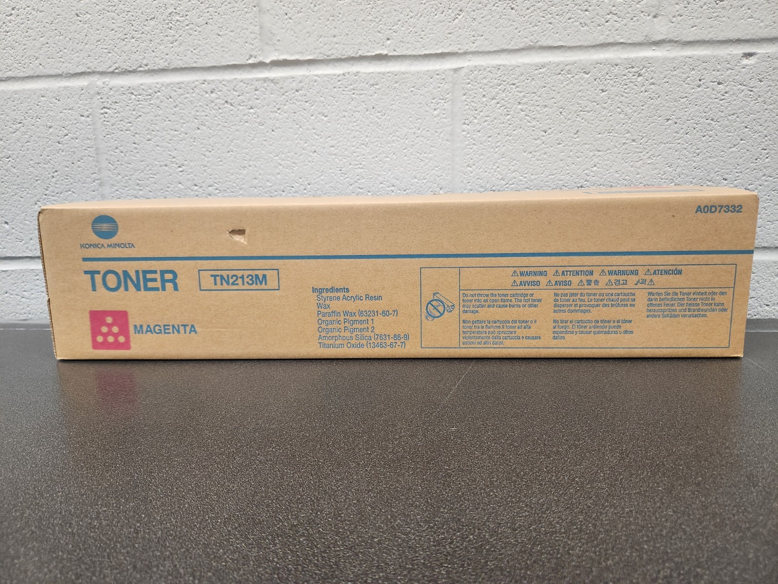 Konica Minolta TN213M Magenta Toner Cartridge A0D7332 for Bizhub C203 / C253 New