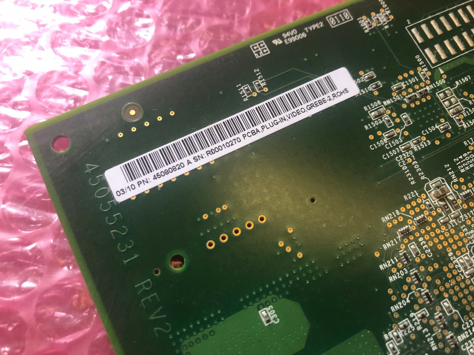 EFI FIERY EX 770 Video Card 45080820 PCBA Plug-in Video Grebe-2 EX770 Tested