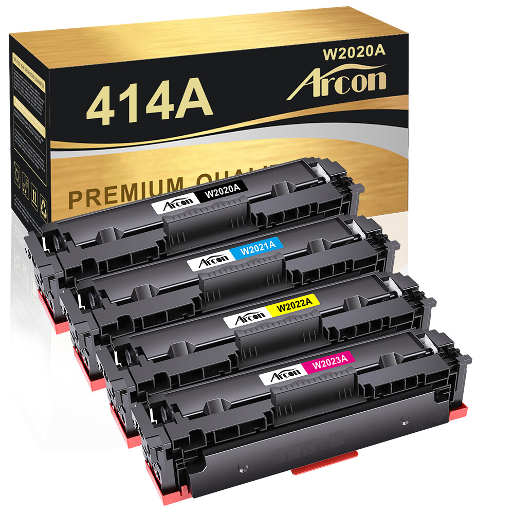 4x No Chip Toner Compatible With HP 414X W2020A 414A Color Laserjet Pro MFP M479