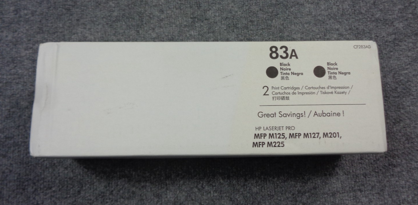Genuine HP 83A LaserJet Toner Cartridge Black (CF283A) New Sealed