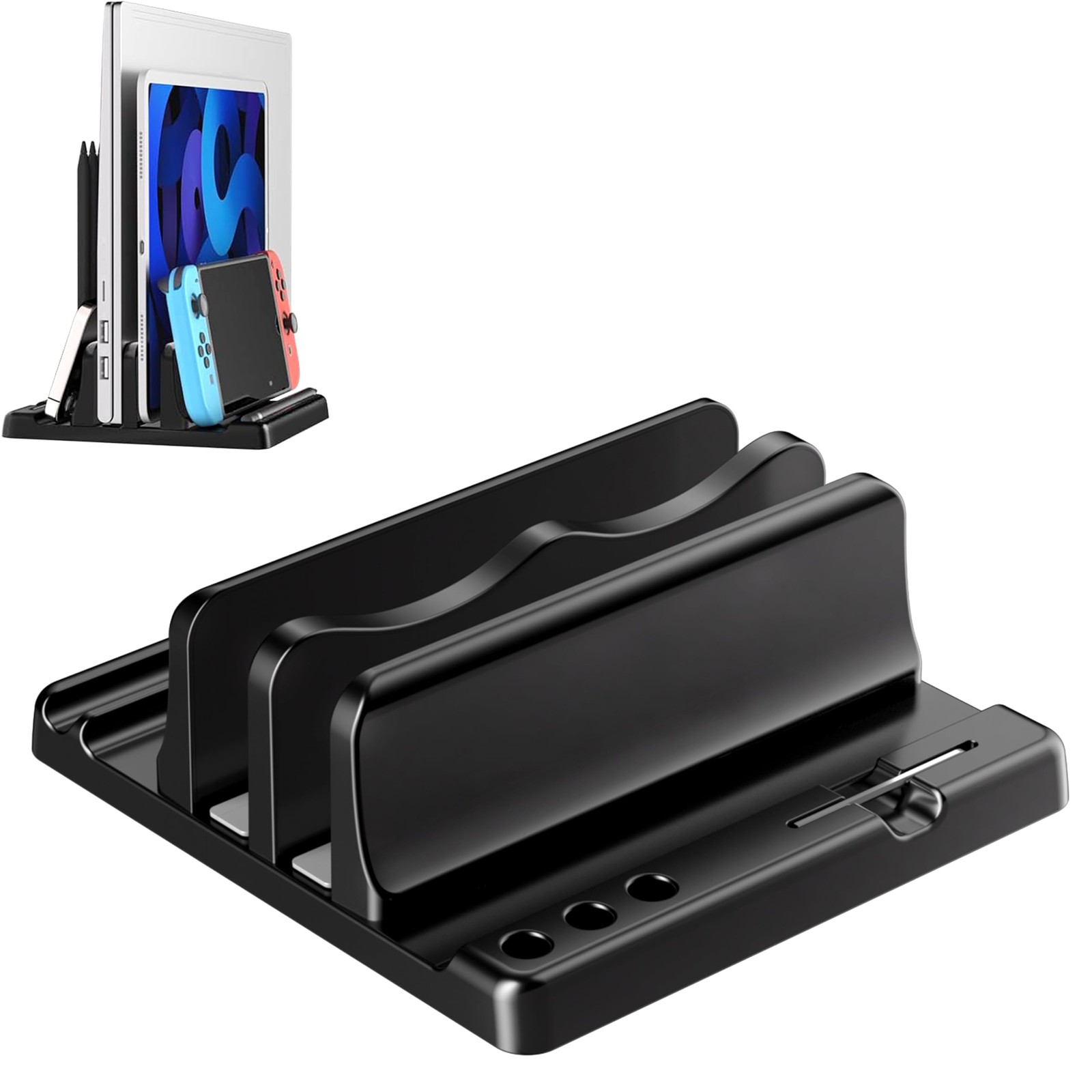 Vertical Laptop Stand, Adjustable 4 in 1 ABS