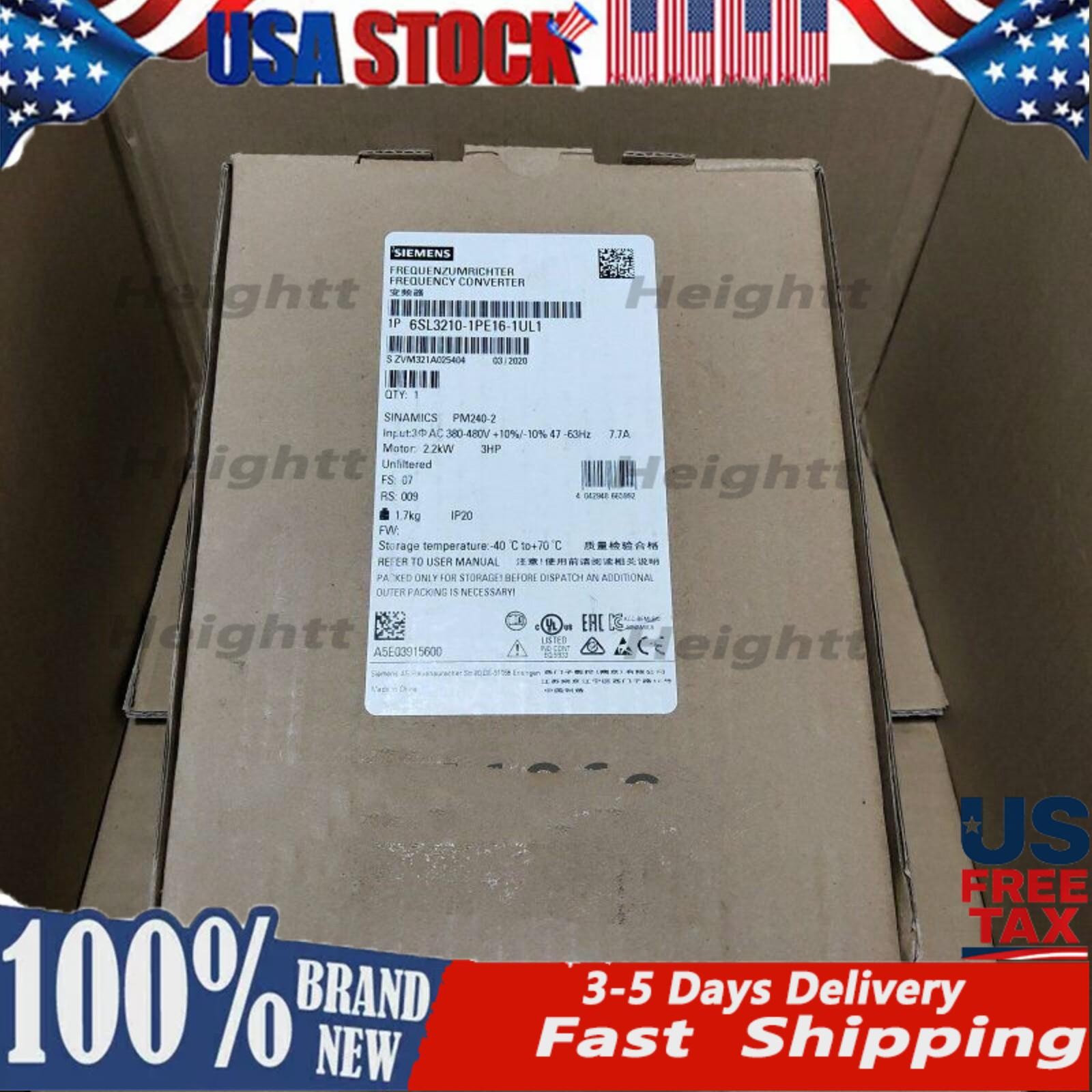 New Siemens SINAMICS PM240-2 Unfiltere 6SL3210-1PE16-1UL1 6SL3 210-1PE16-1UL1