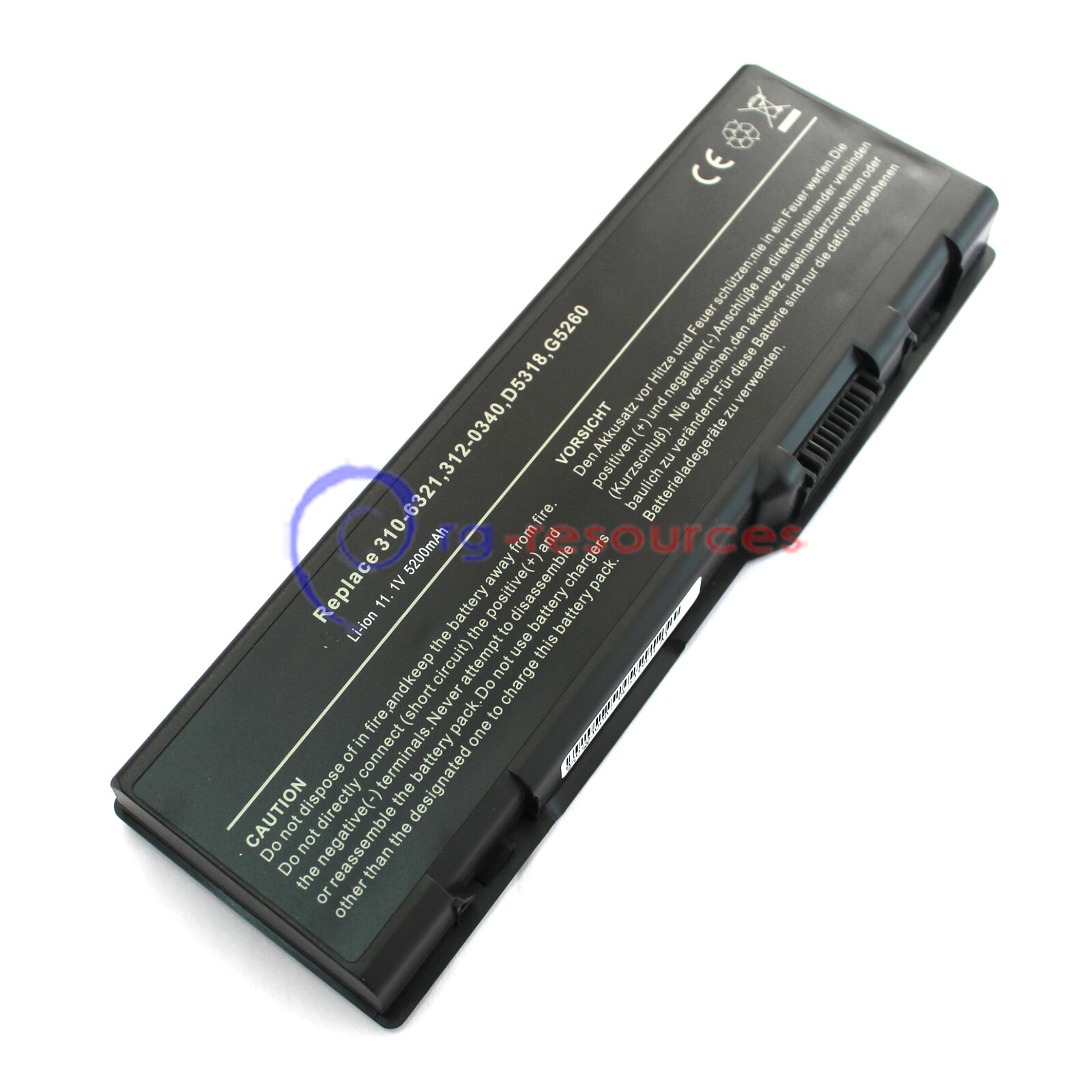 6Cell Battery for Dell Inspiron 6000 9200 9400 XPS M1710 Precision M90 312-0339