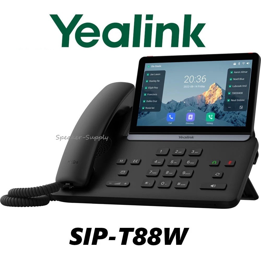 Yealink SIP-T88W WiFi 6 IP Desk Phone w/ 7" Touchscreen YEA-SIP-T88W 1301226