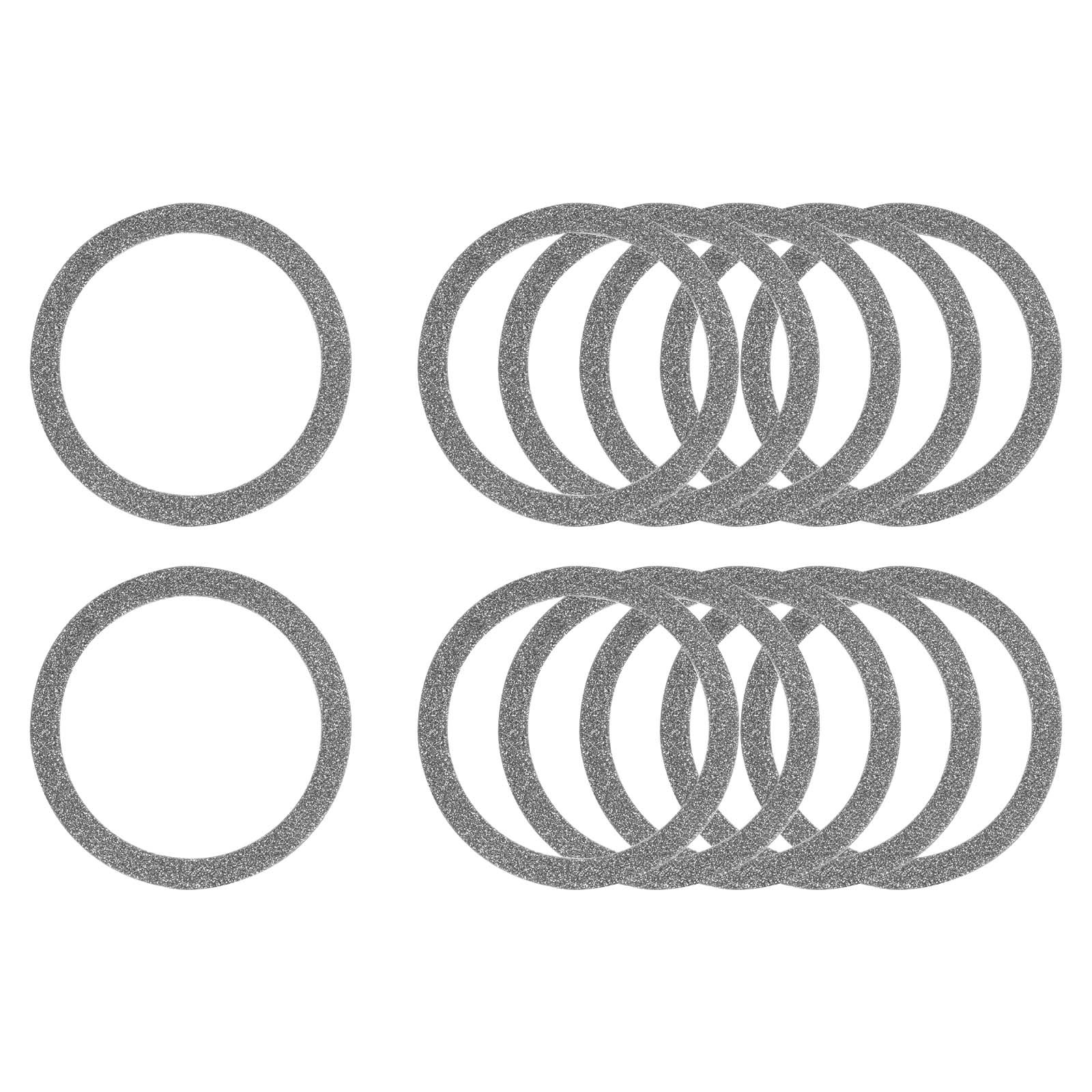 Universal Sparkle Magnetic Adapter Ring, 12 Pcs Sticker Ring, Black