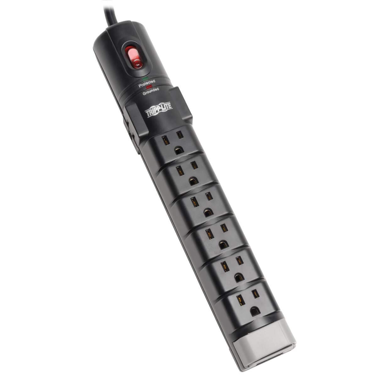 Tripp Lite 8 Outlet Surge Protector Power Strip 6ft Cord Right Angle Plug