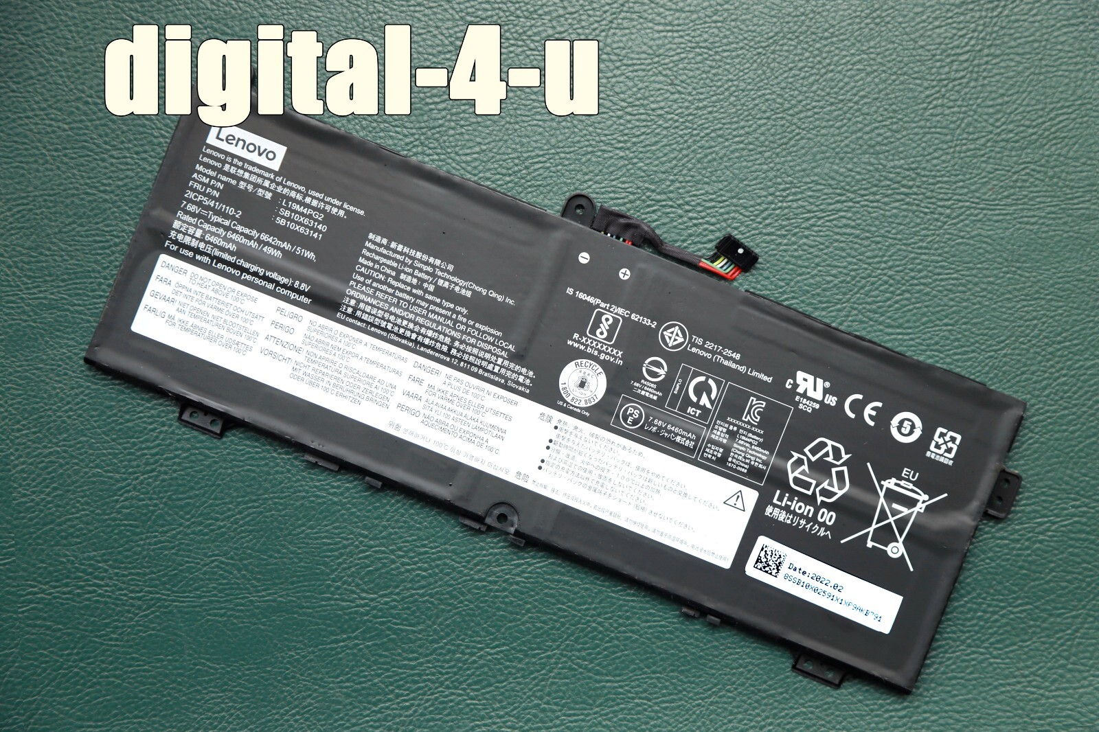 New Genuine L19D4PG2 L19M4PG2 L19L4PG2 OEM Battery for Lenovo Flex 5 CB-13IML05