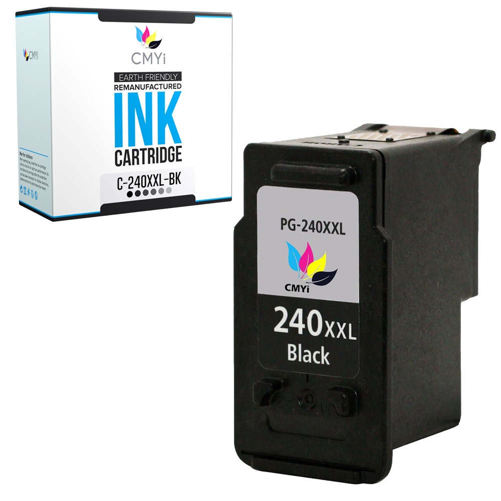 CMYi 1X Replacement PG-240XXL Ink Cartridge for Canon PIXMA MG2120 MG2220 MG3120