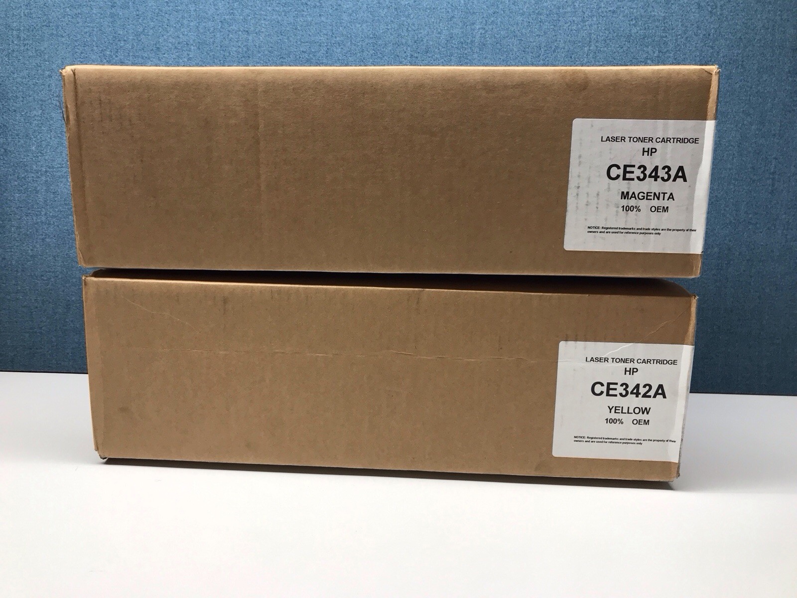 Set of Yellow & Magenta CE343A, CE342A  (651A) Toner Cartridge*READ*