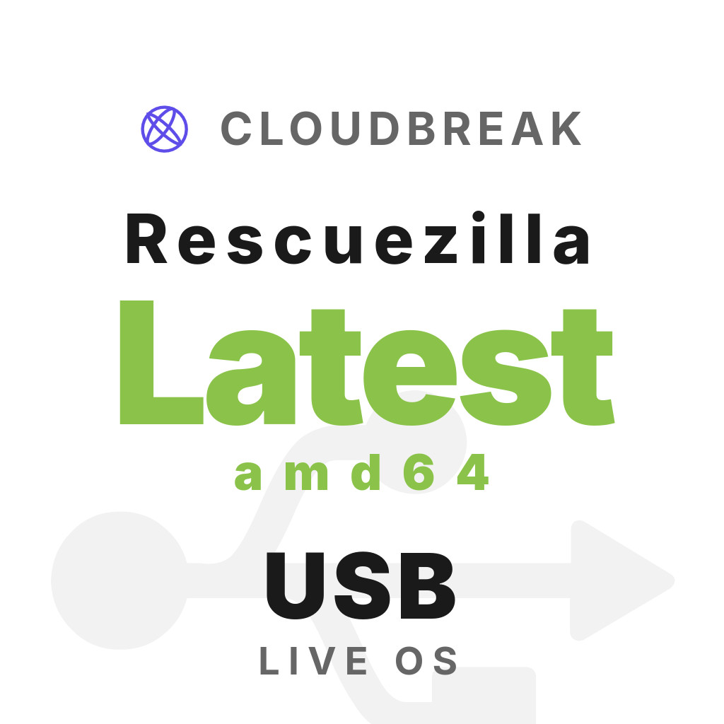 Rescuezilla Latest amd64 Bootable/Live Install USB NEW