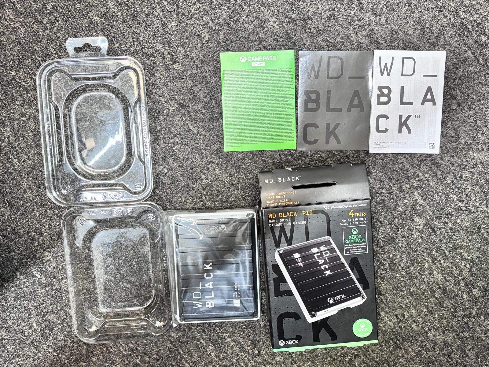 WD_BLACK 4TB P10 Portable External Hard Drive PS4 Xbox PC A0040BBK-WESN WDBLACK