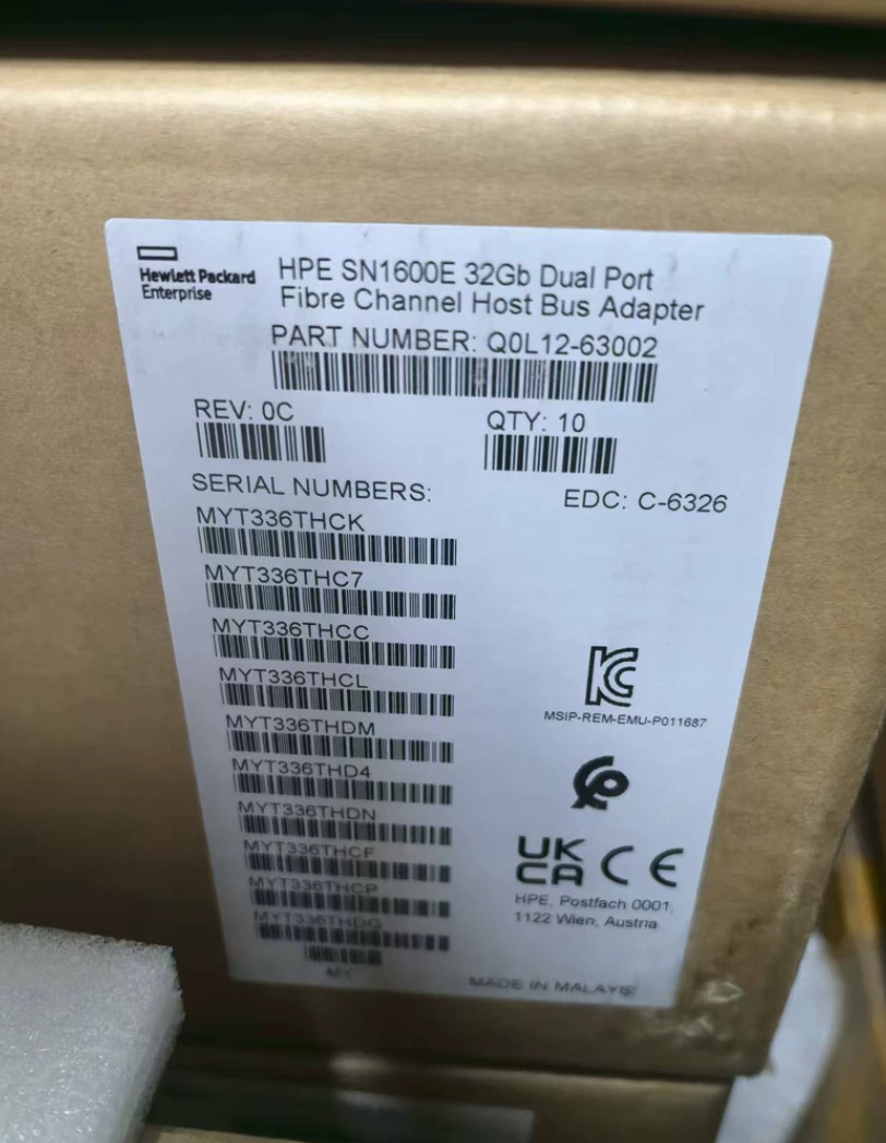 Q0L12A StoreFabric SN1600E 32Gb Dual Port HBA 870000-001 Both Brackets