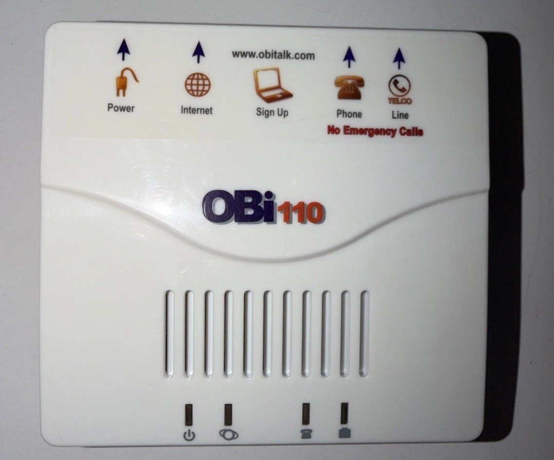 Obihai OBi110 Voice Service Bridge and VoIP SIP ATA Telephone Adapter New